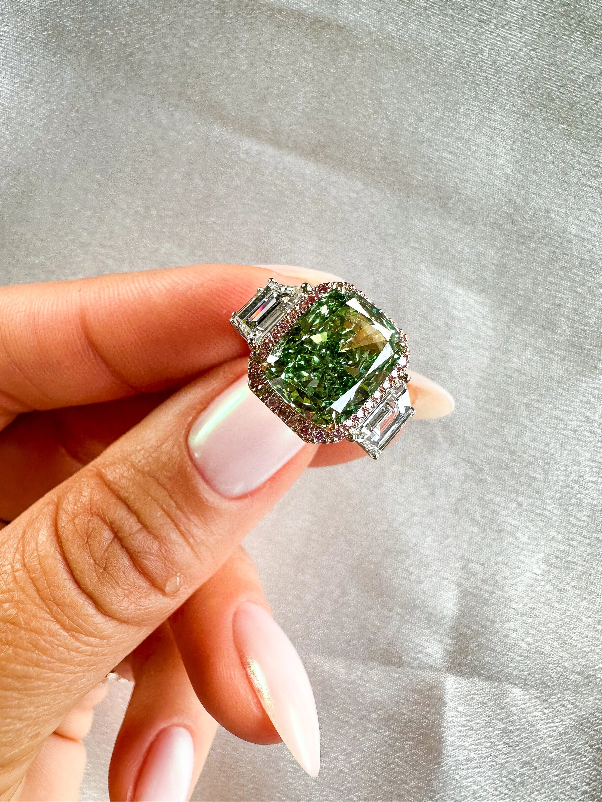 The Green Envy Diamond Ring