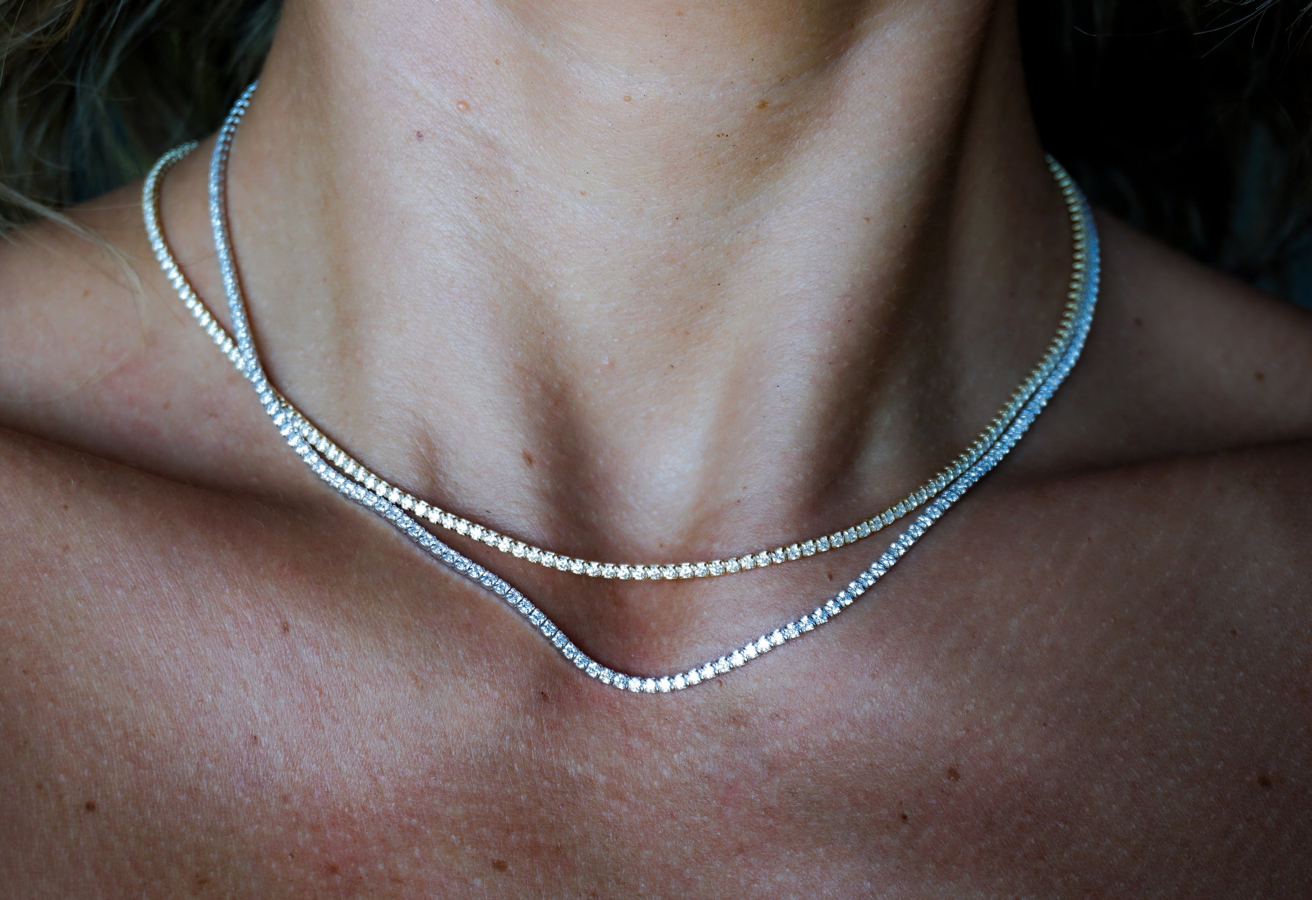 The Faux Diamond Tennis Necklace