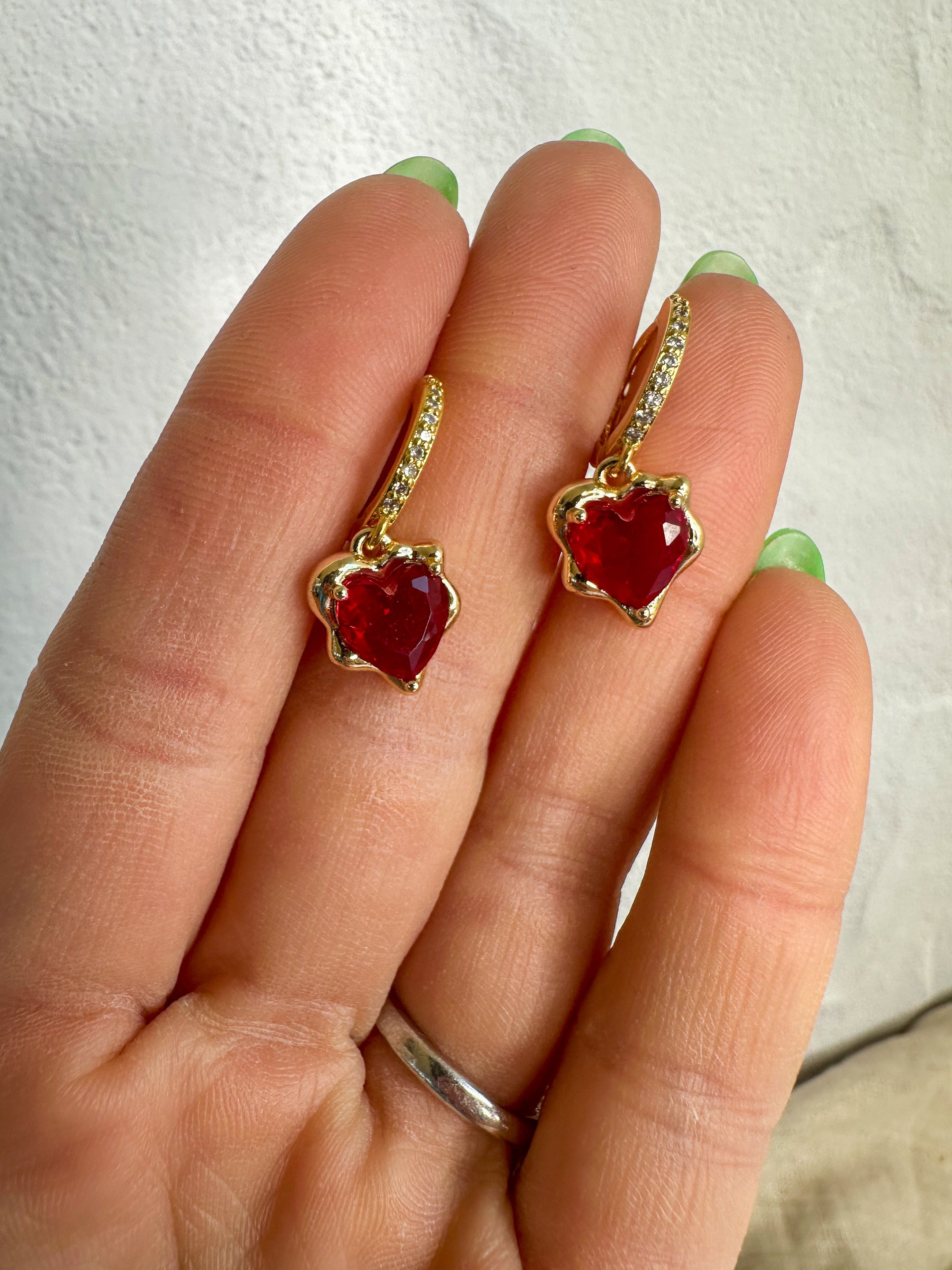 Victorian Heart Earrings