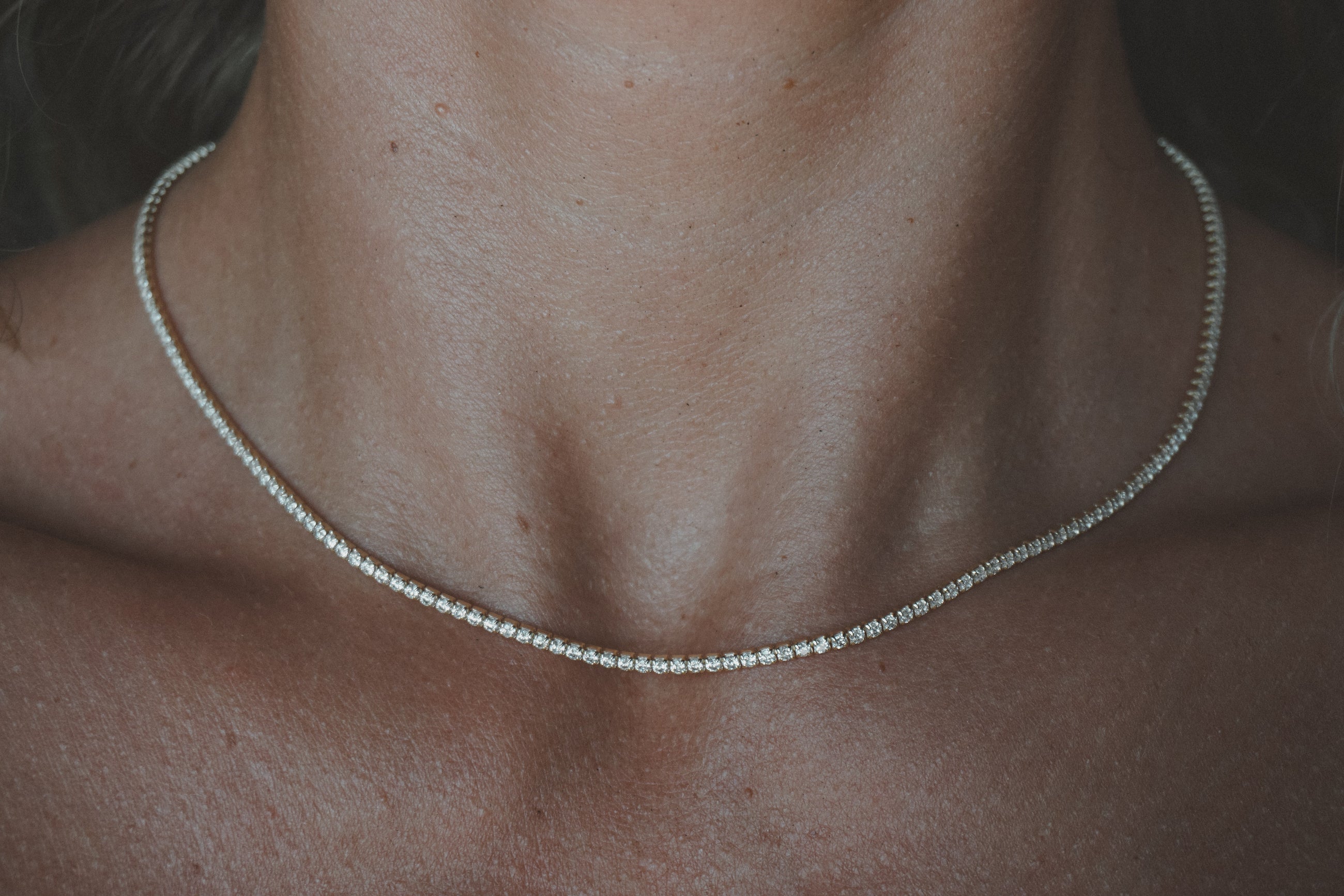The Faux Diamond Tennis Necklace