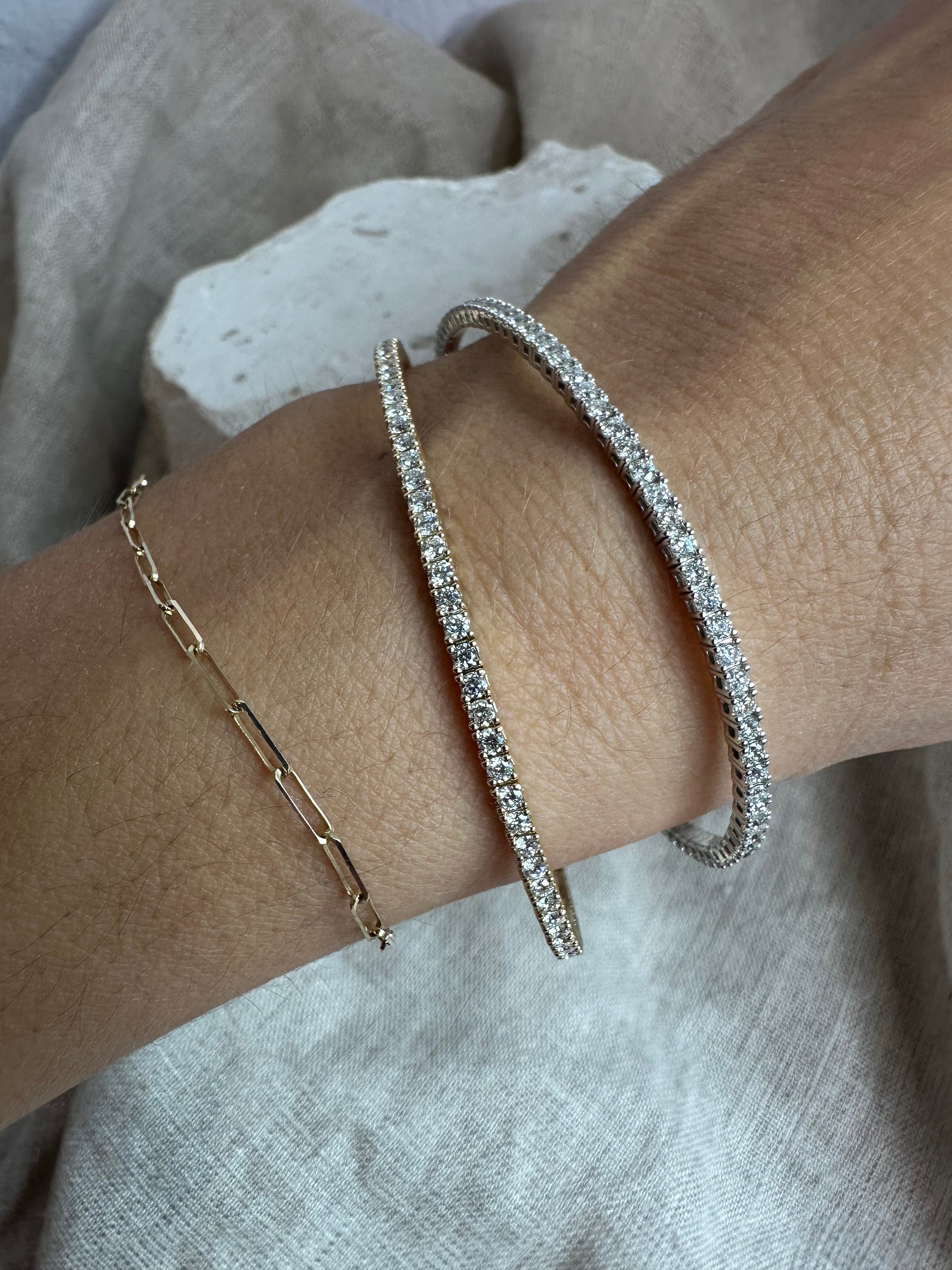 Diamond Flex Bangle