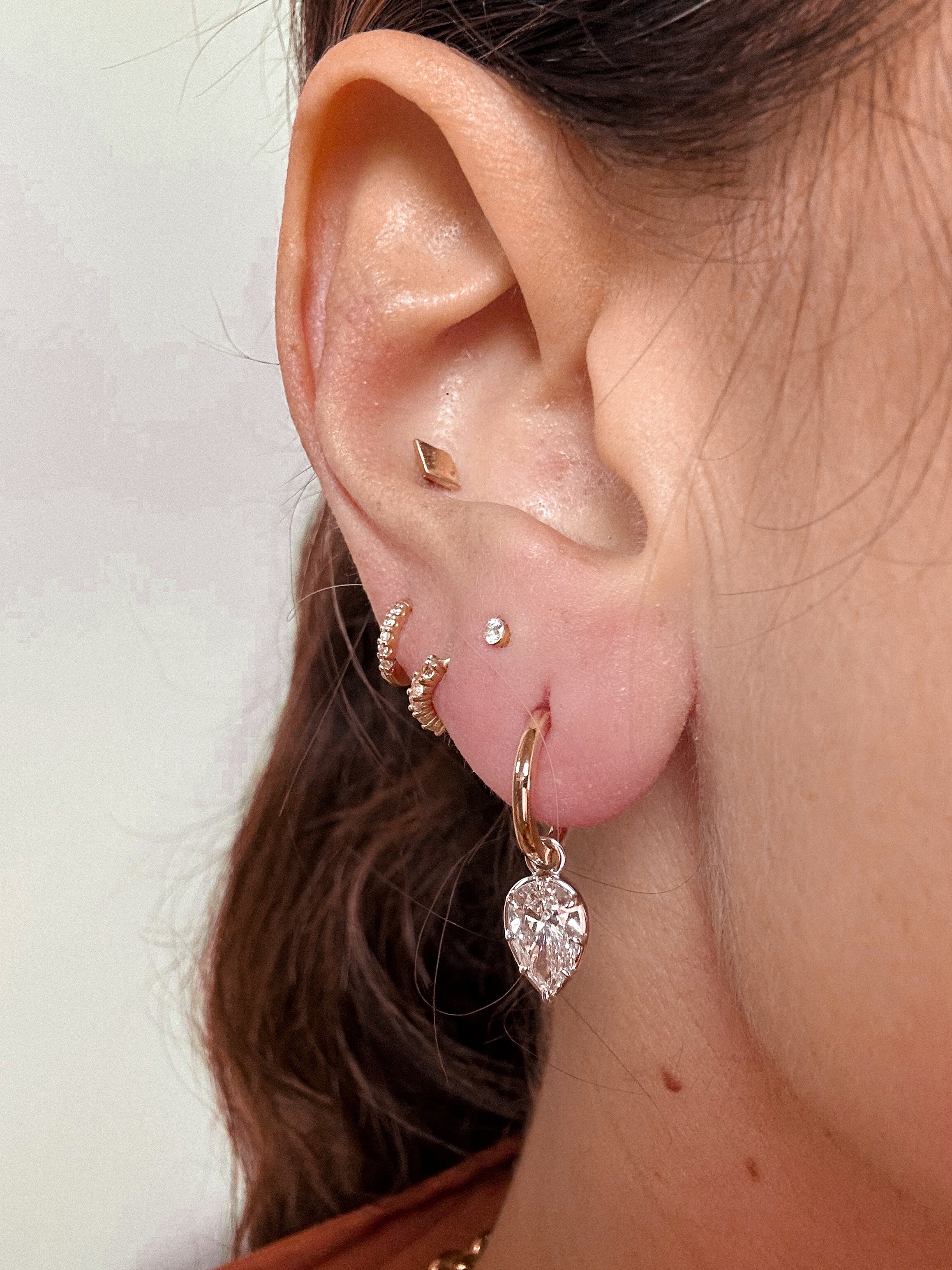 The Seraphine Pear Diamond Earrings