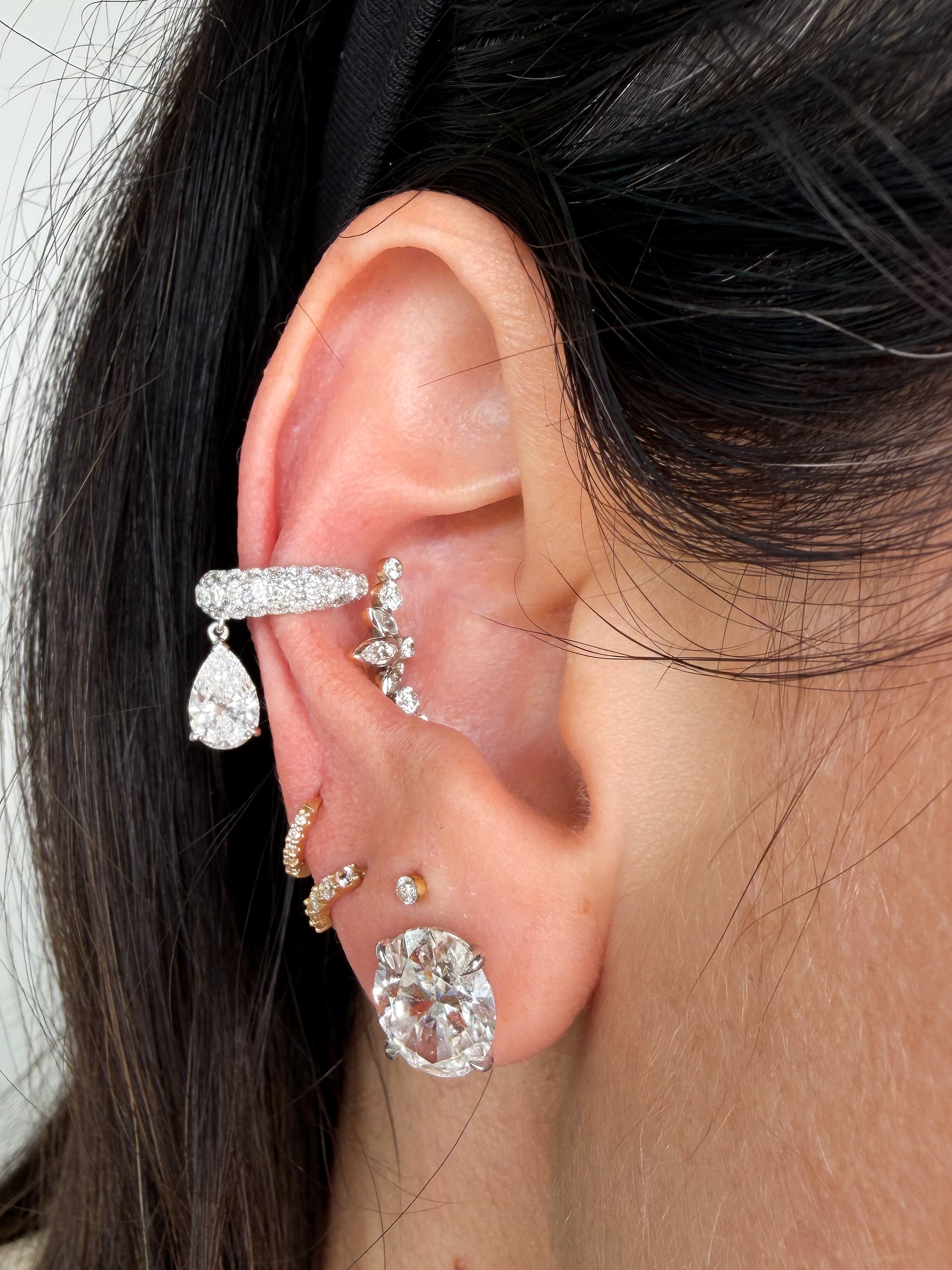 The Dangly Pear Ear Cuffs
