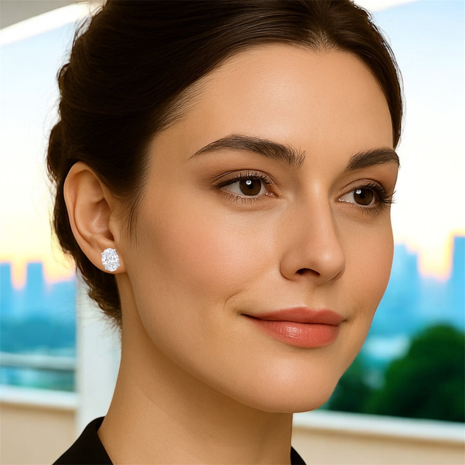 The Grand Oval 8ctw Diamond Studs
