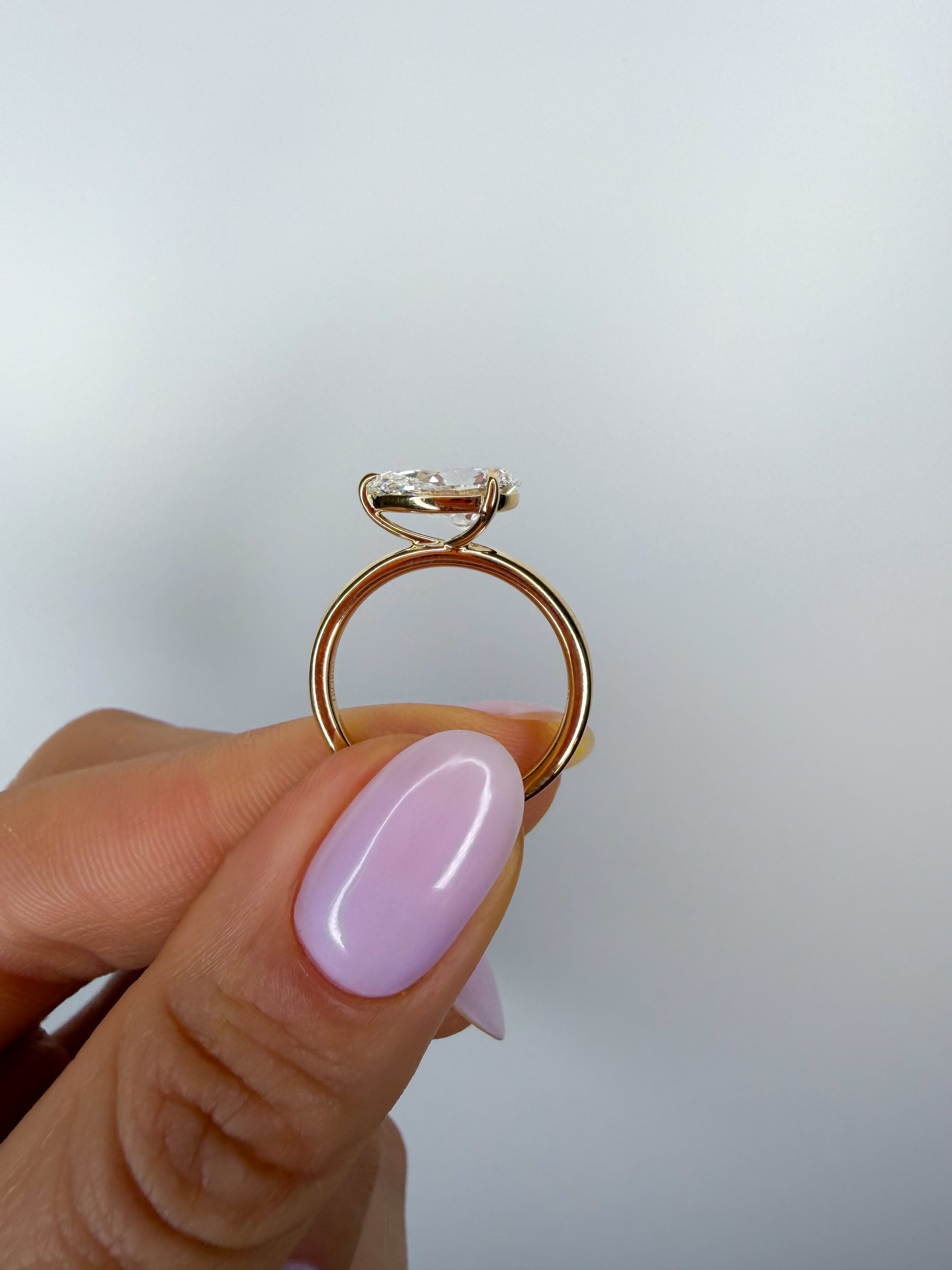 The Horizontal Pear Ring