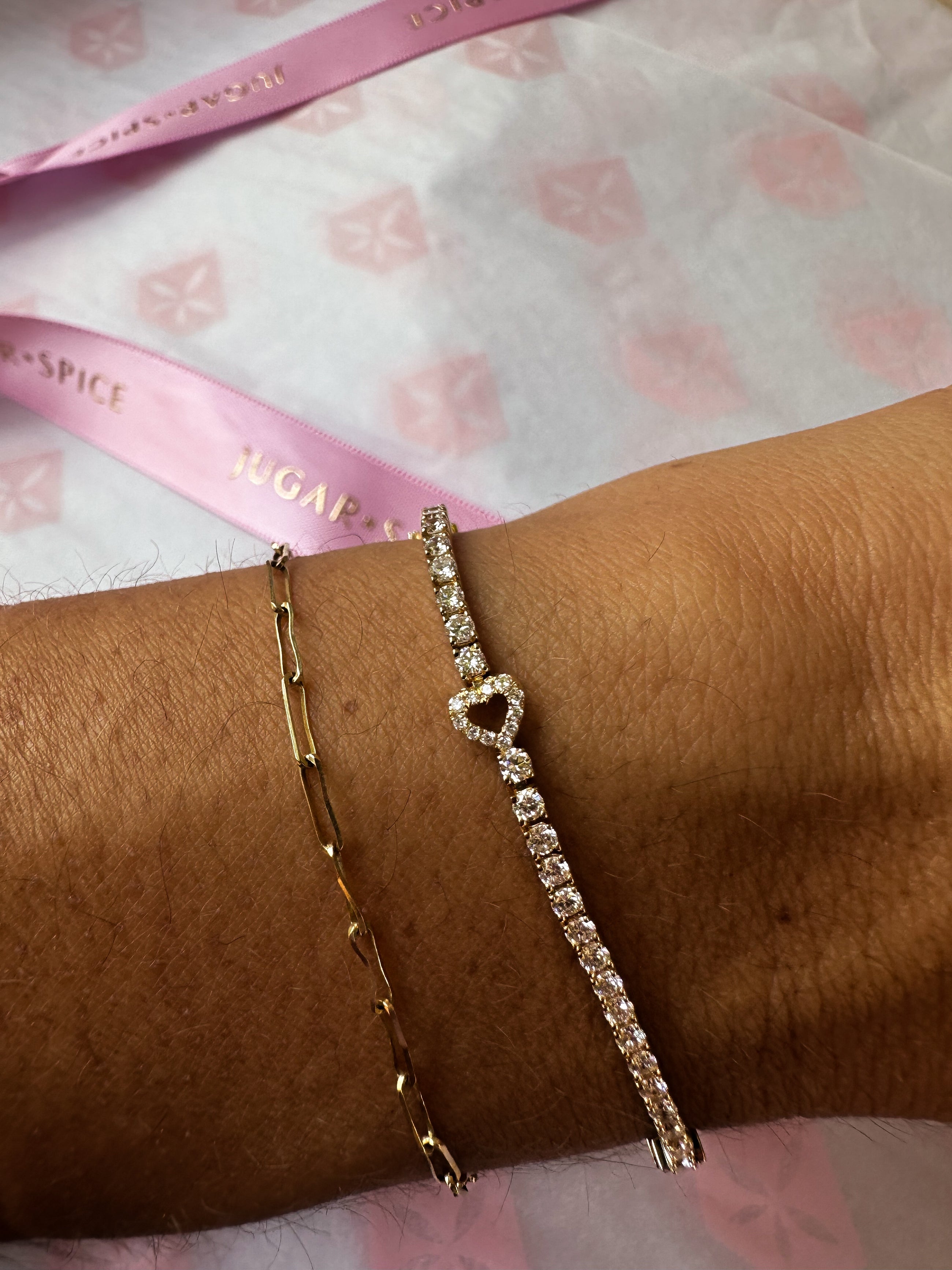 Custom Initial Diamond Tennis Bracelet