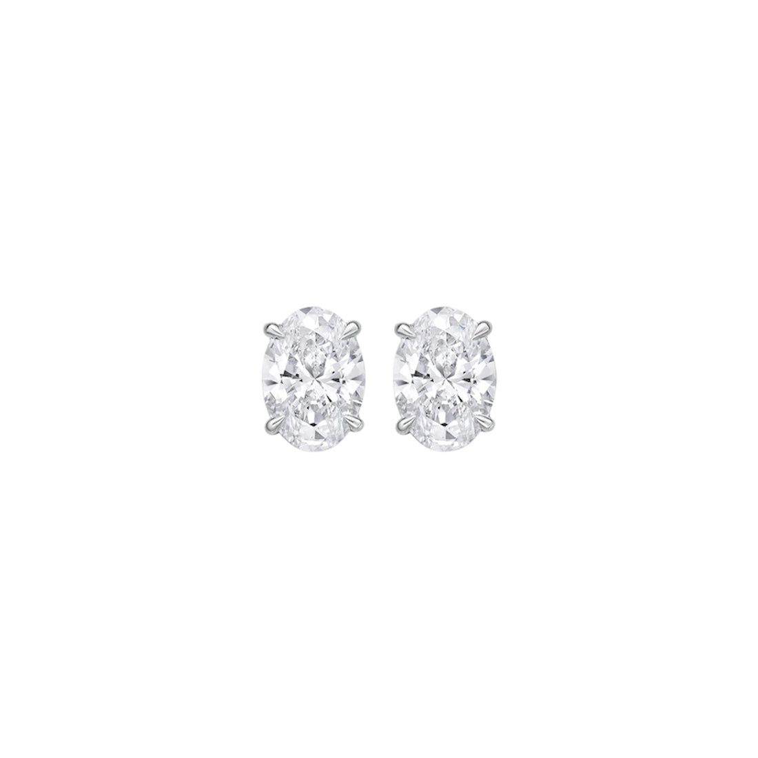 The Icons - Oval Cut 2ctw Diamond Studs