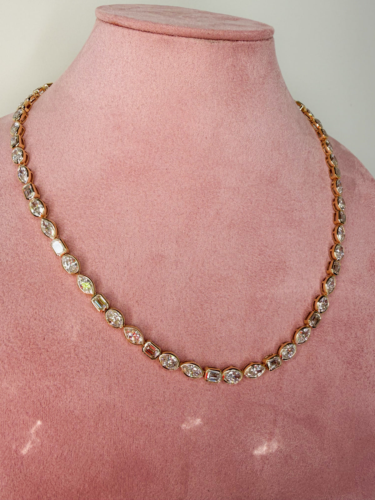 The Trilogy Multi-Shape Diamond Necklace