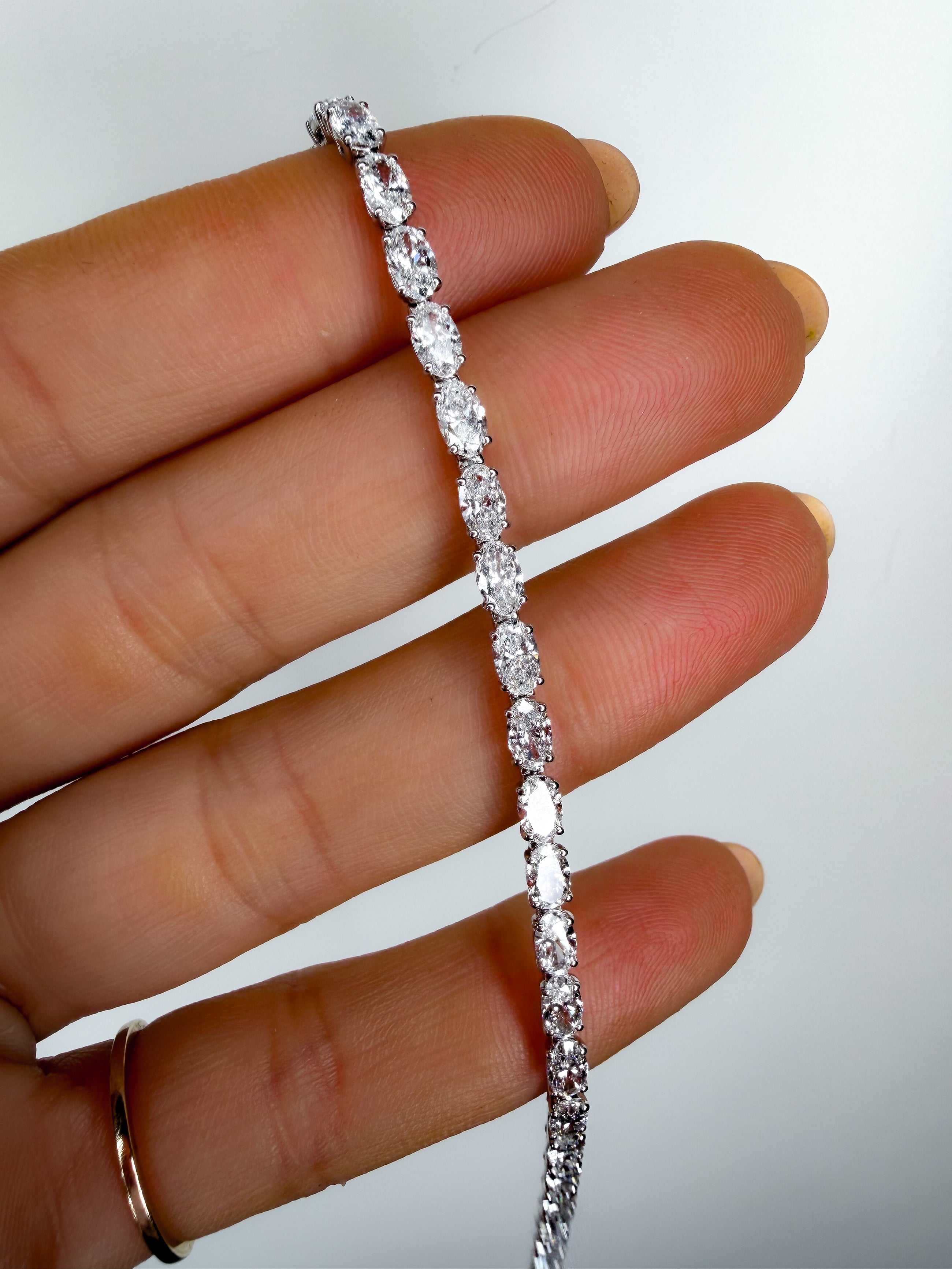 The East-West Oval Tennis Bracelet