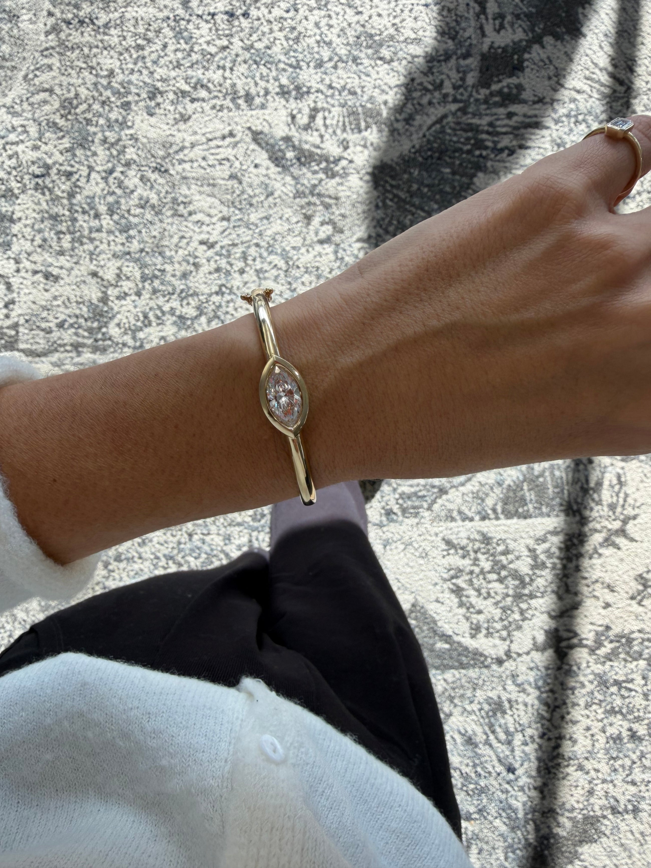 The Eye Marquise Bangle