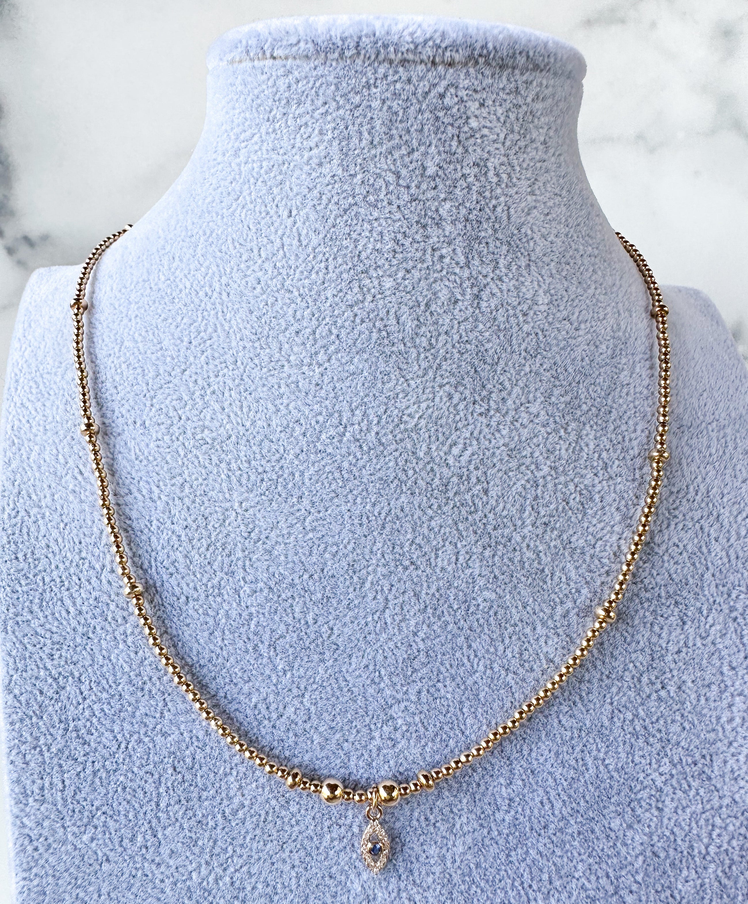 Diamond Mini Eye Necklace