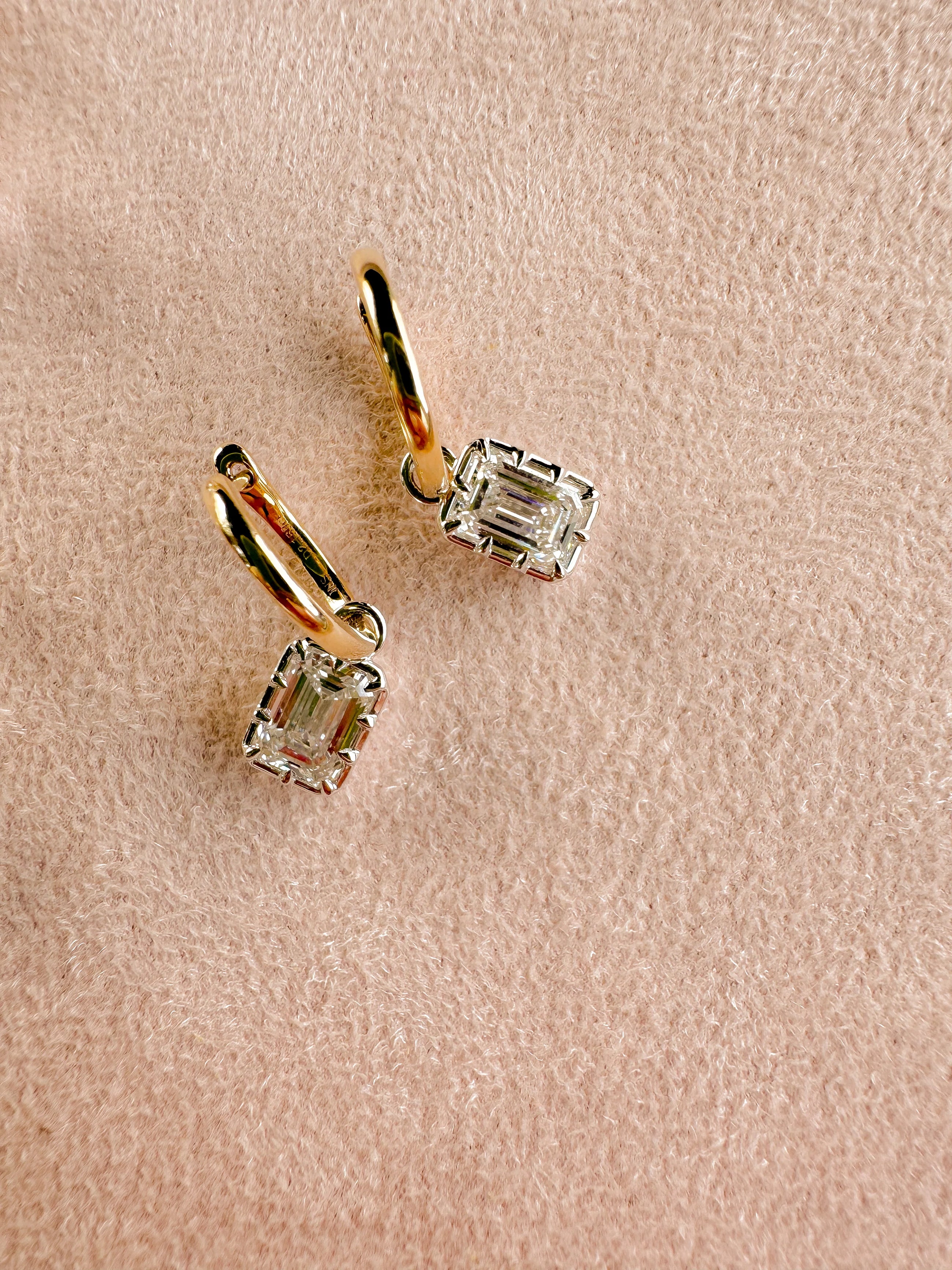 The Seraphine Emerald Diamond Earrings