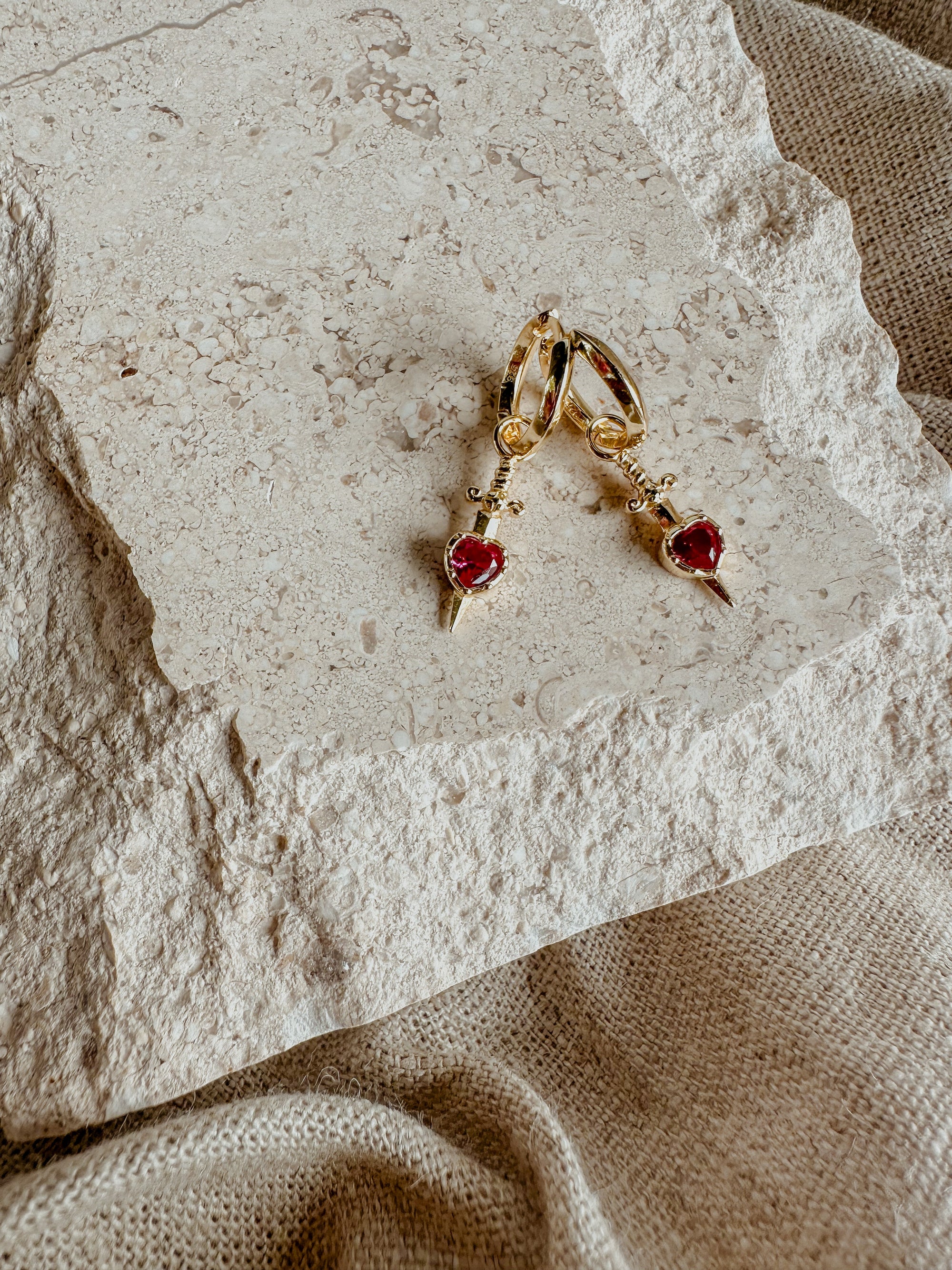 Pierced Heart Earrings