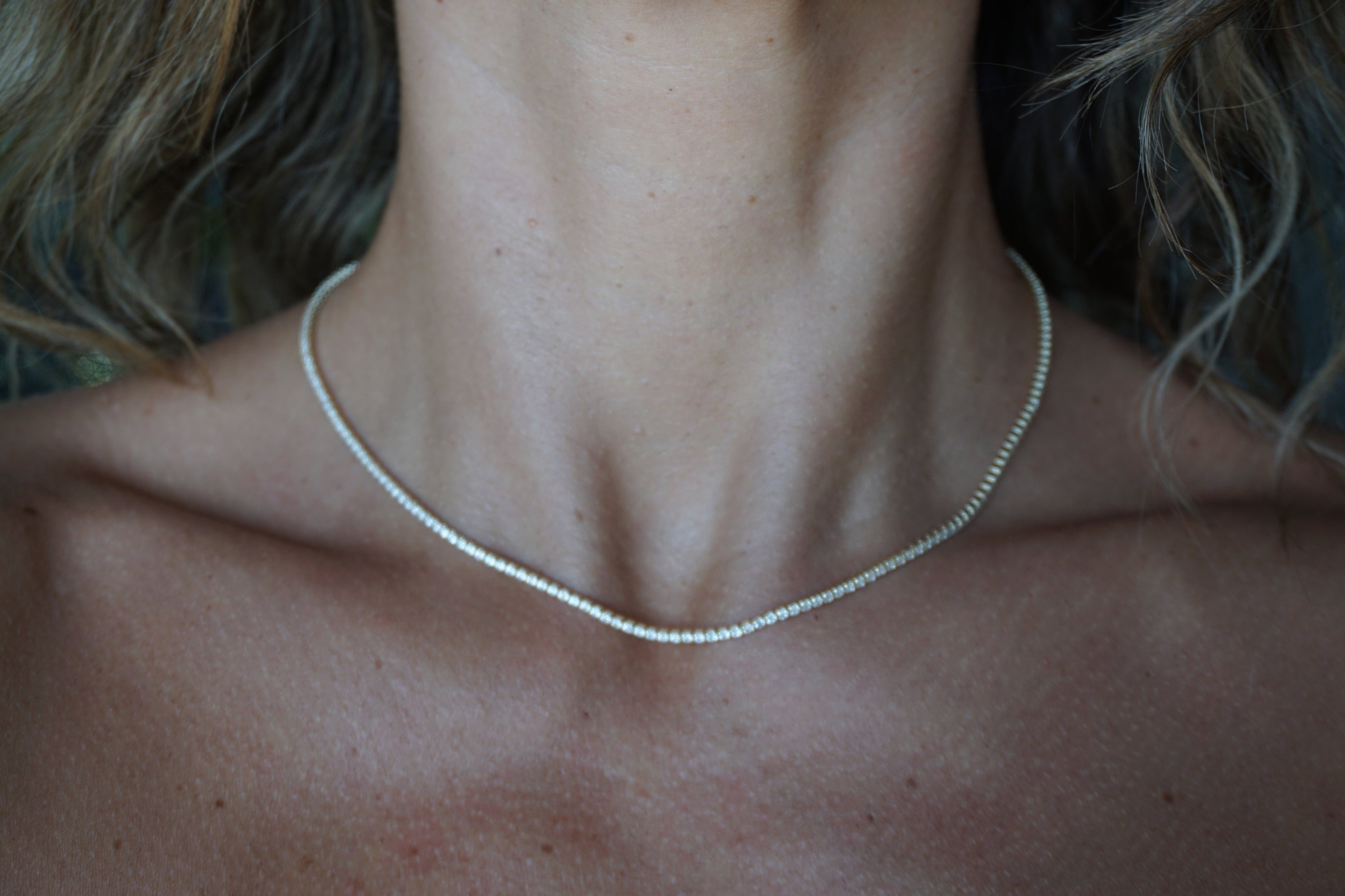 The Faux Diamond Tennis Necklace