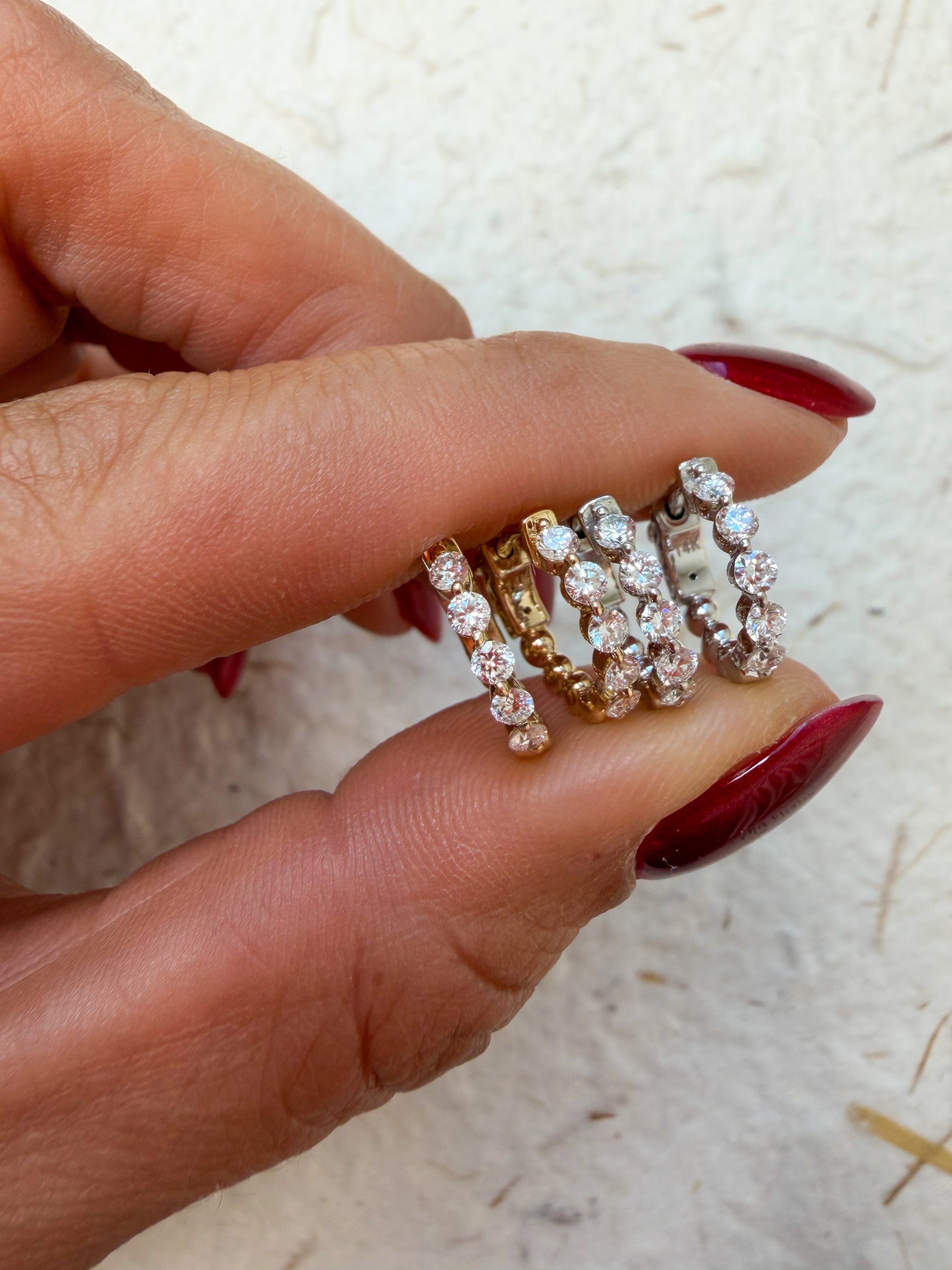 The Baby Icon Diamond Huggie