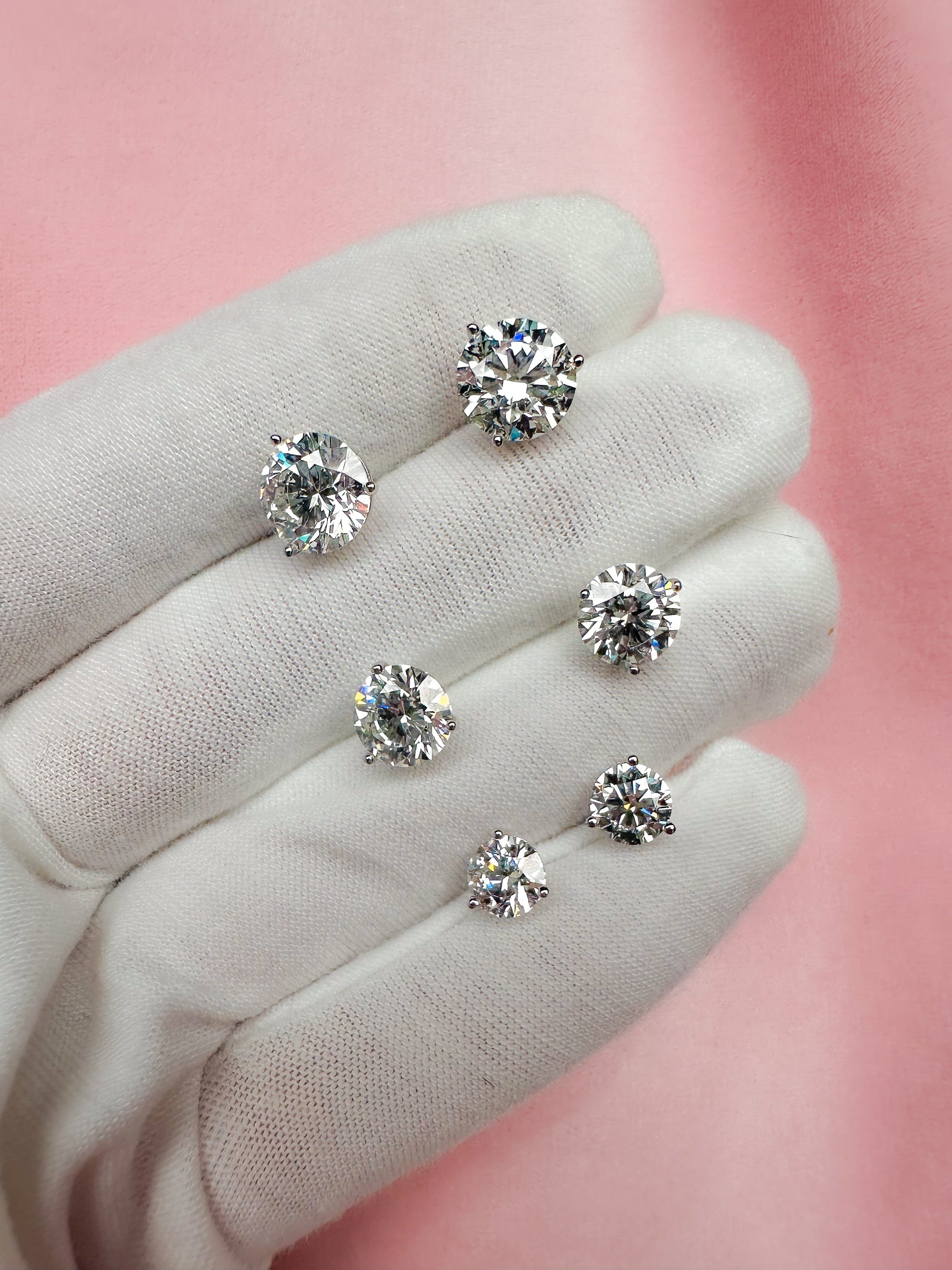 The Show Stoppers - Brilliant Cut 6ctw Diamond Studs