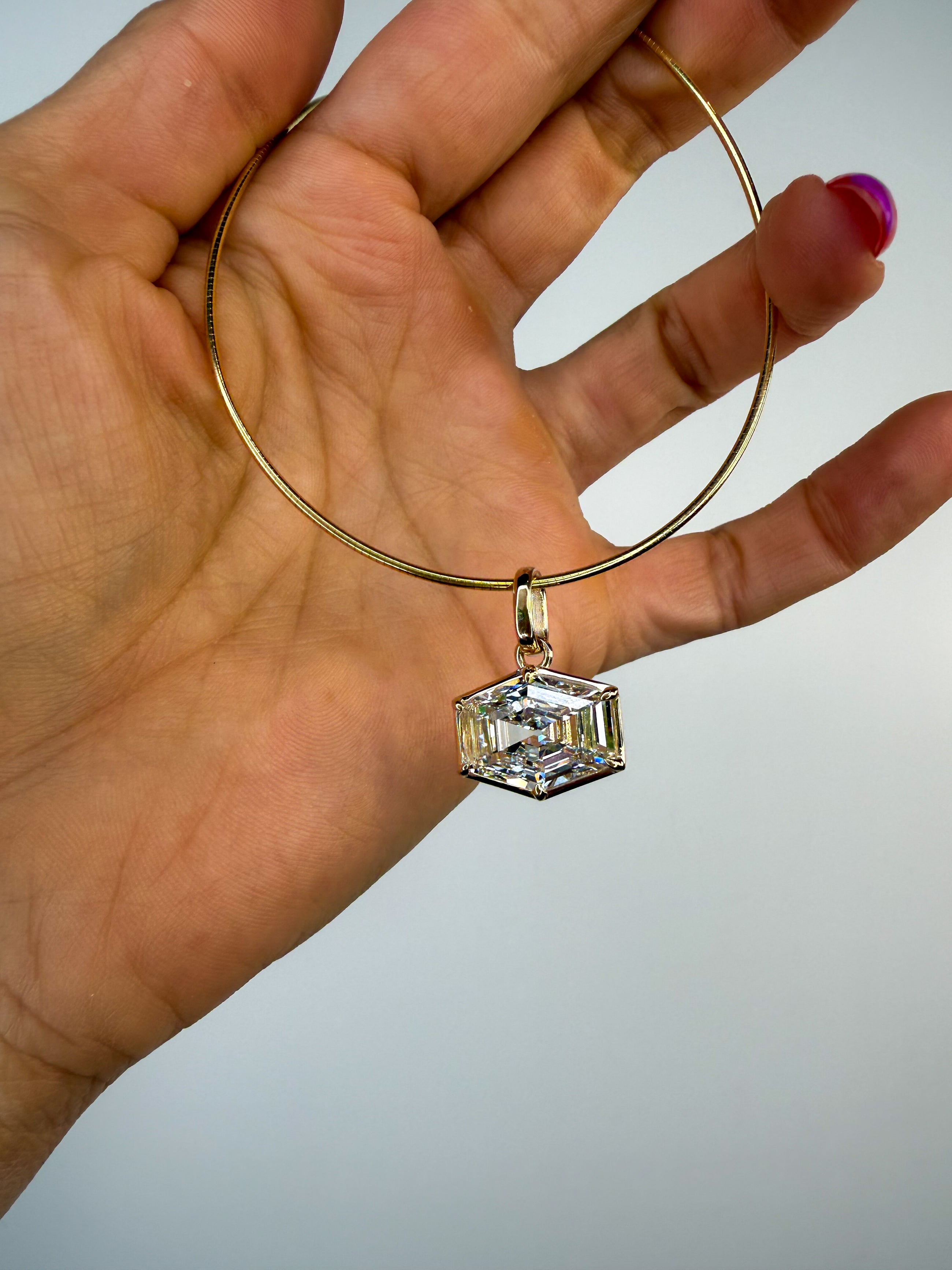 Heirloom Antique Hexagon Pendant
