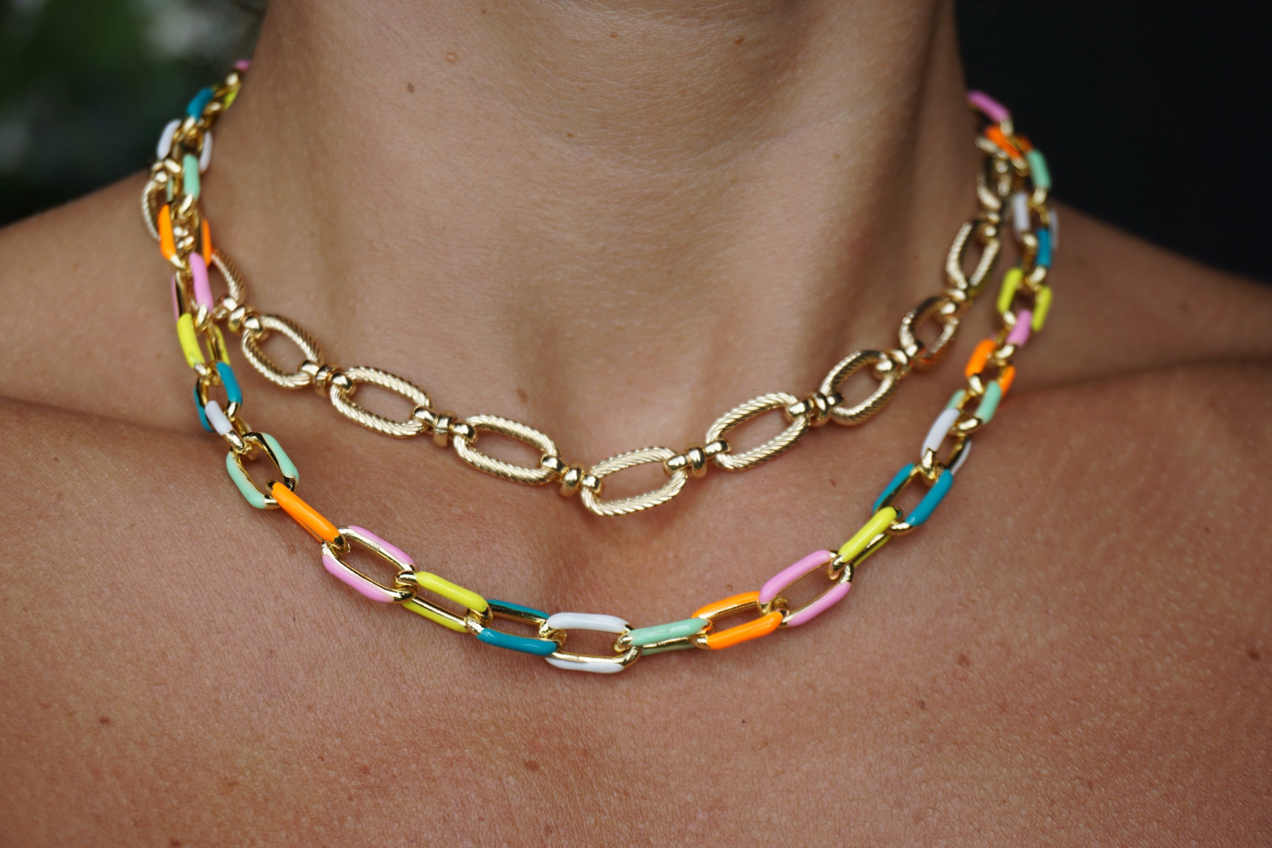 The Textured Link Necklace