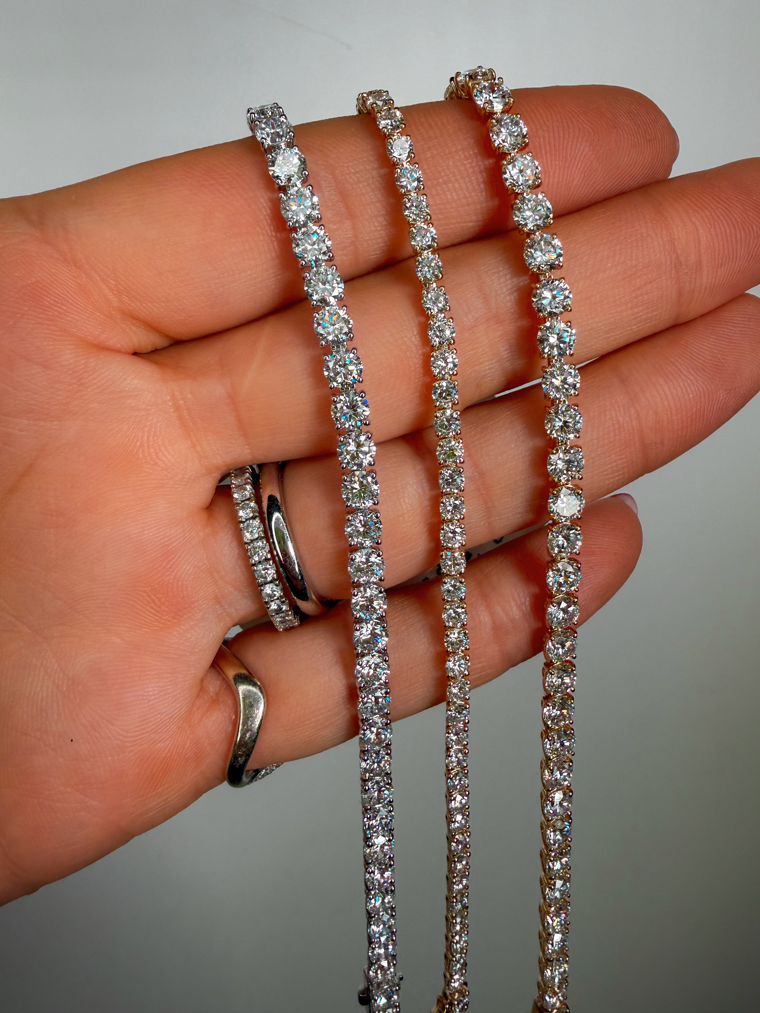 The Floating Diamond Tennis Bracelet