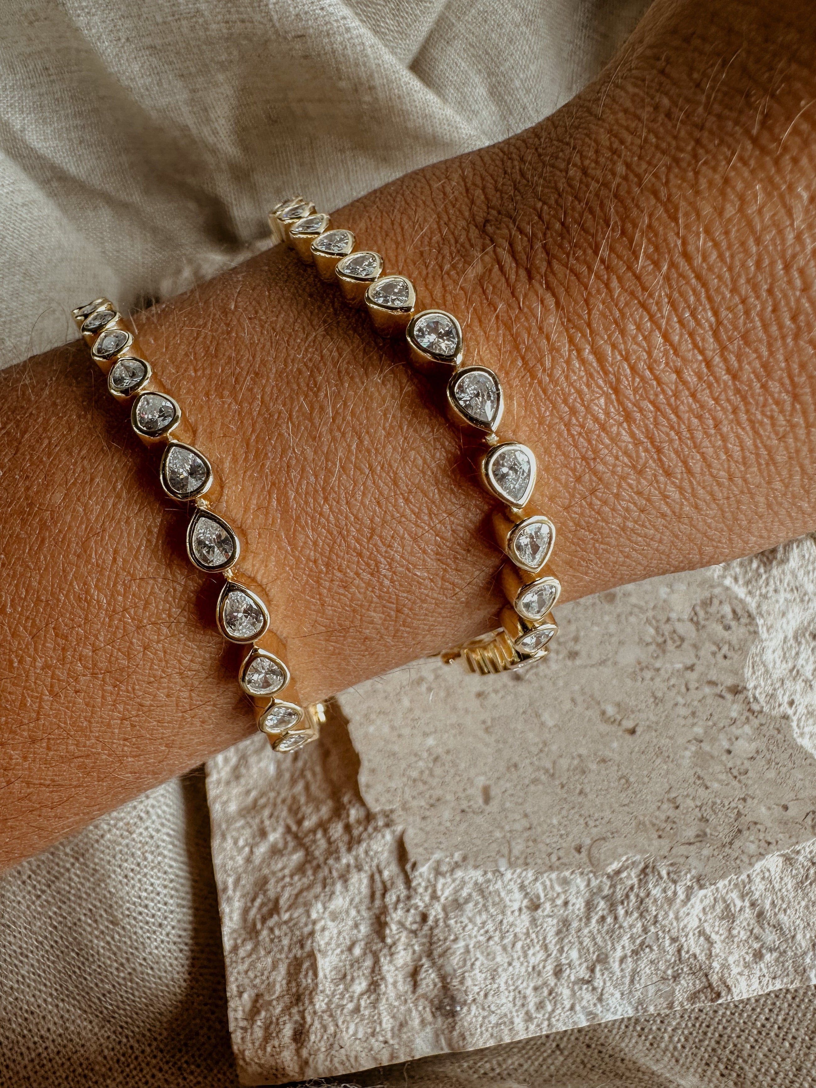 Pear Tennis Bracelet