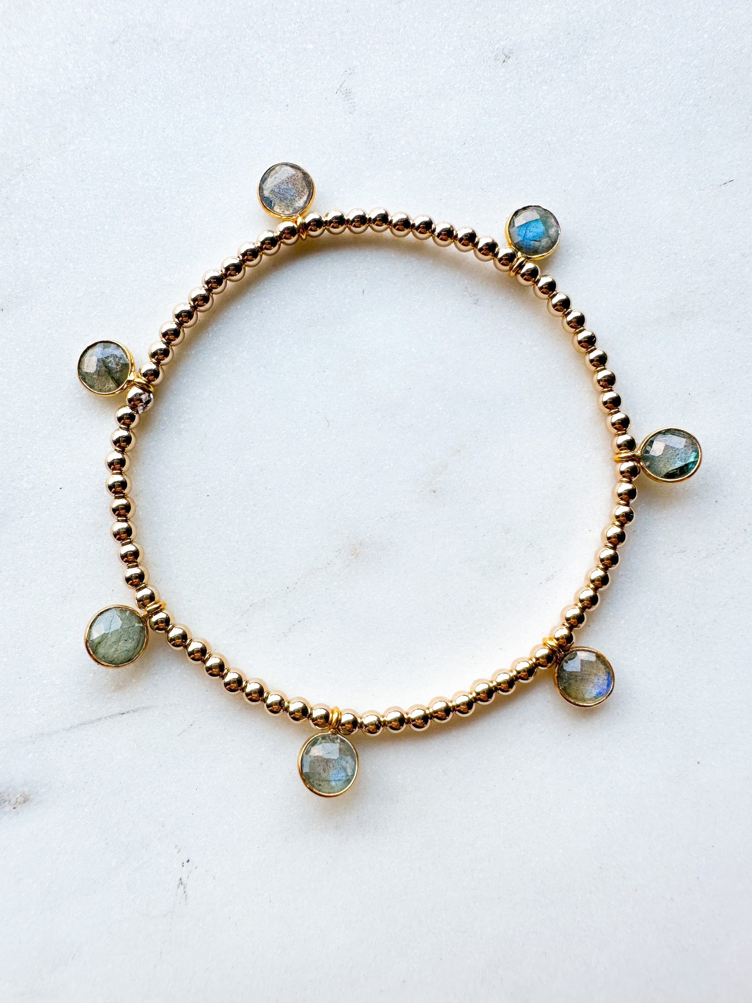 Labradorite Drop Bracelet