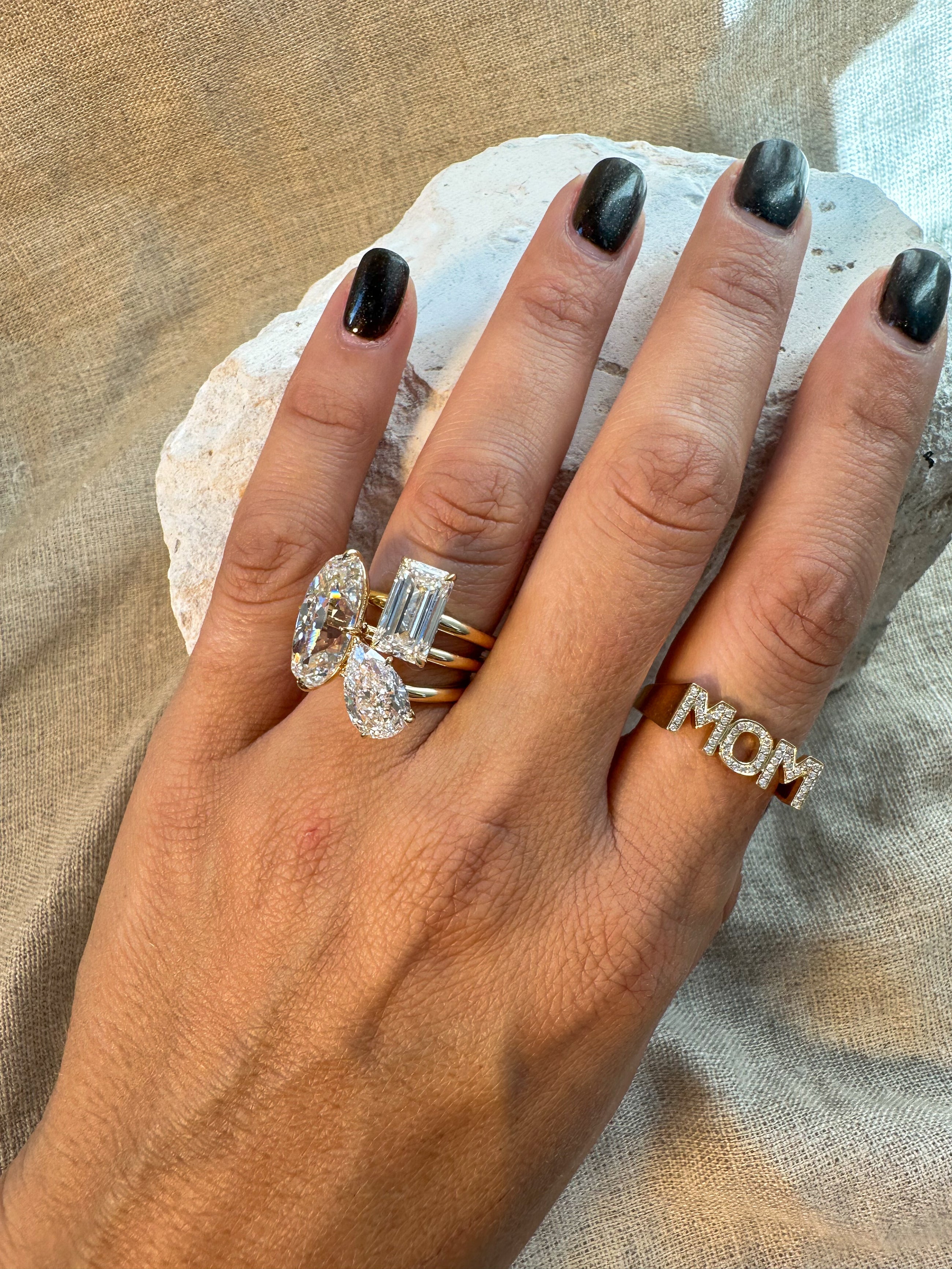Diamond MOM Ring