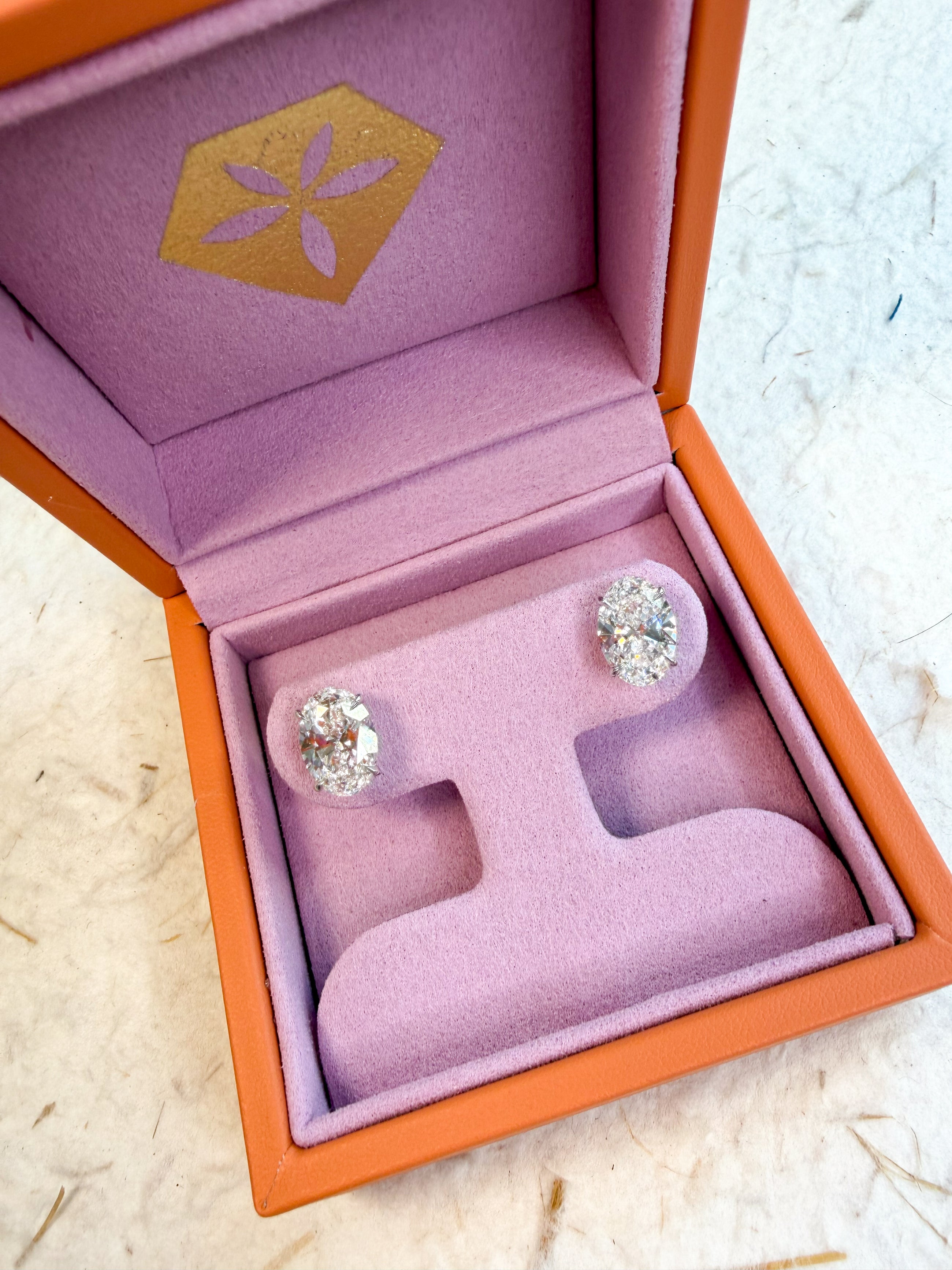 The Grand Oval 8ctw Diamond Studs