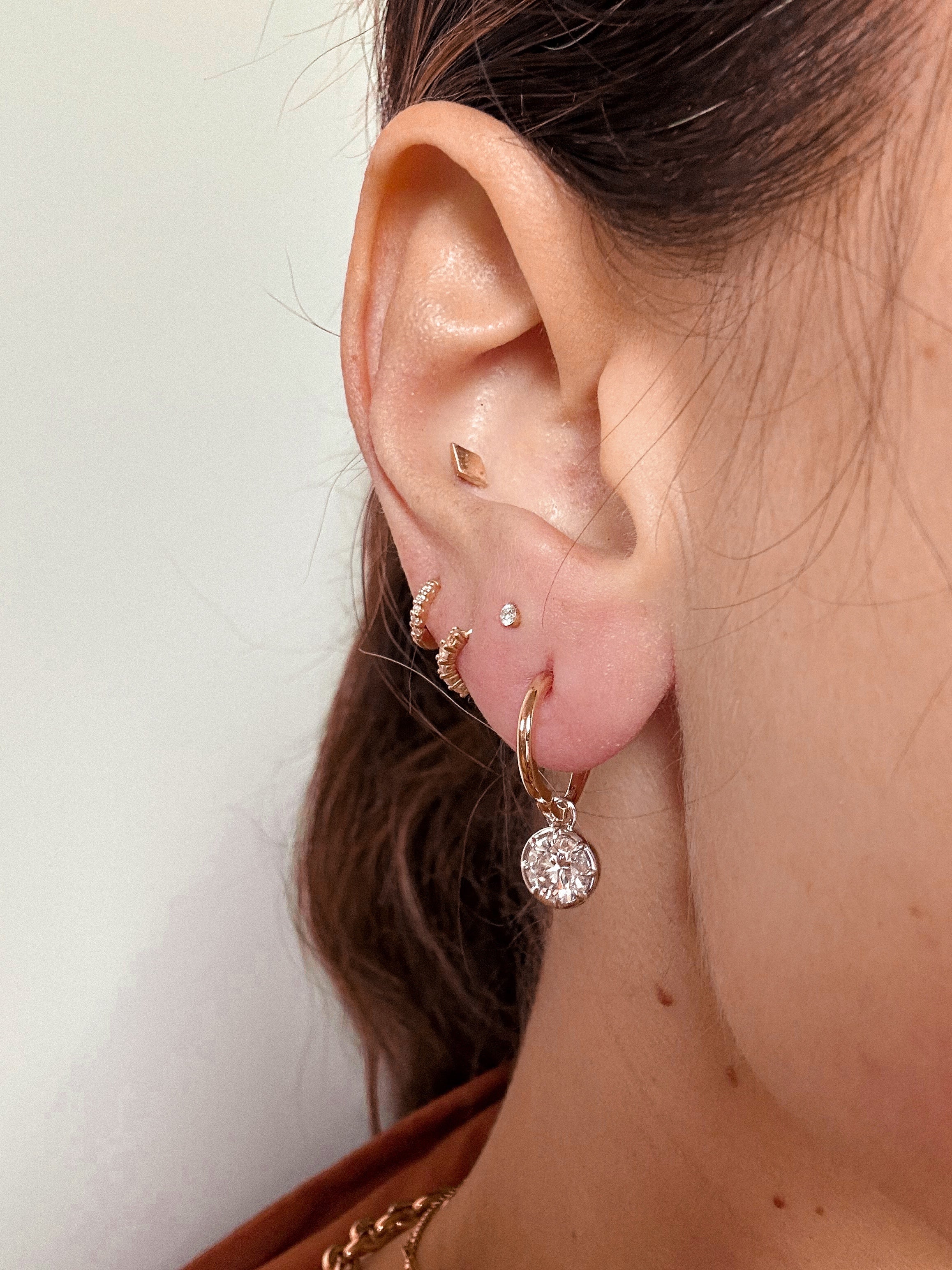 The Seraphine Round Diamond Earrings