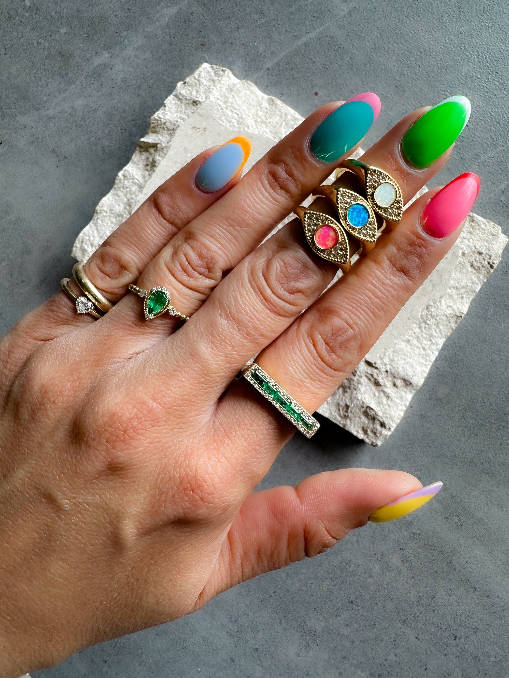 Opal Eye Ring