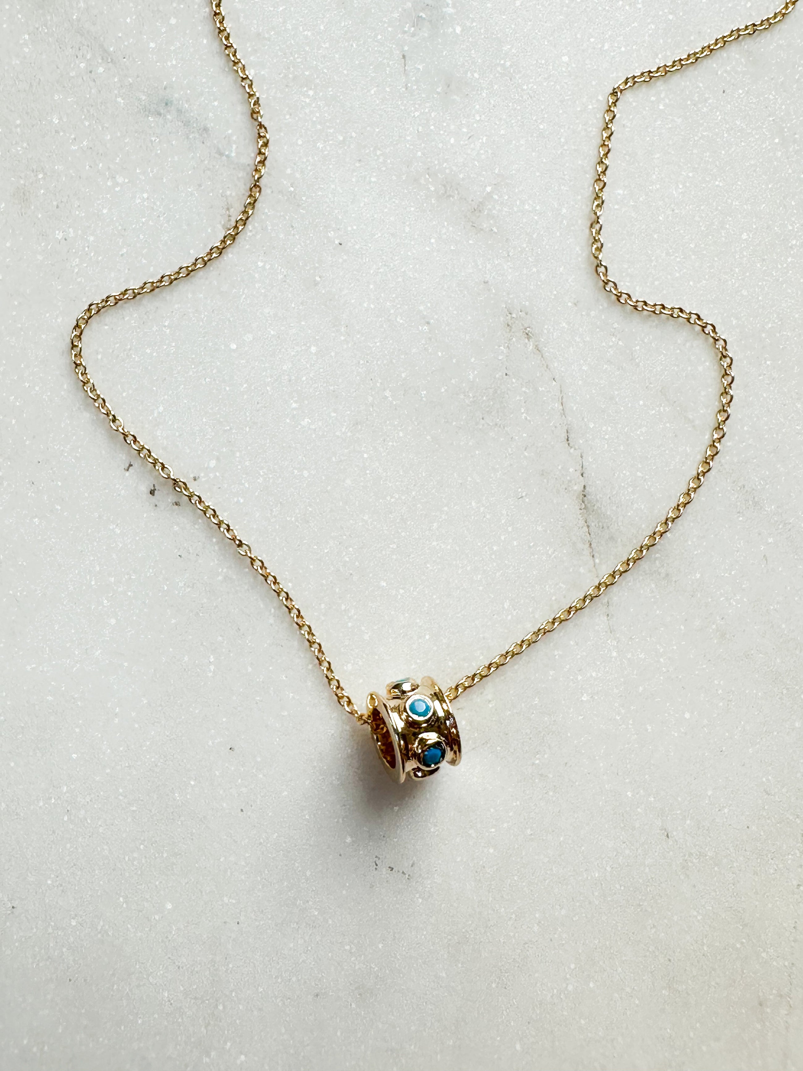 The Turquoise Charm Necklace