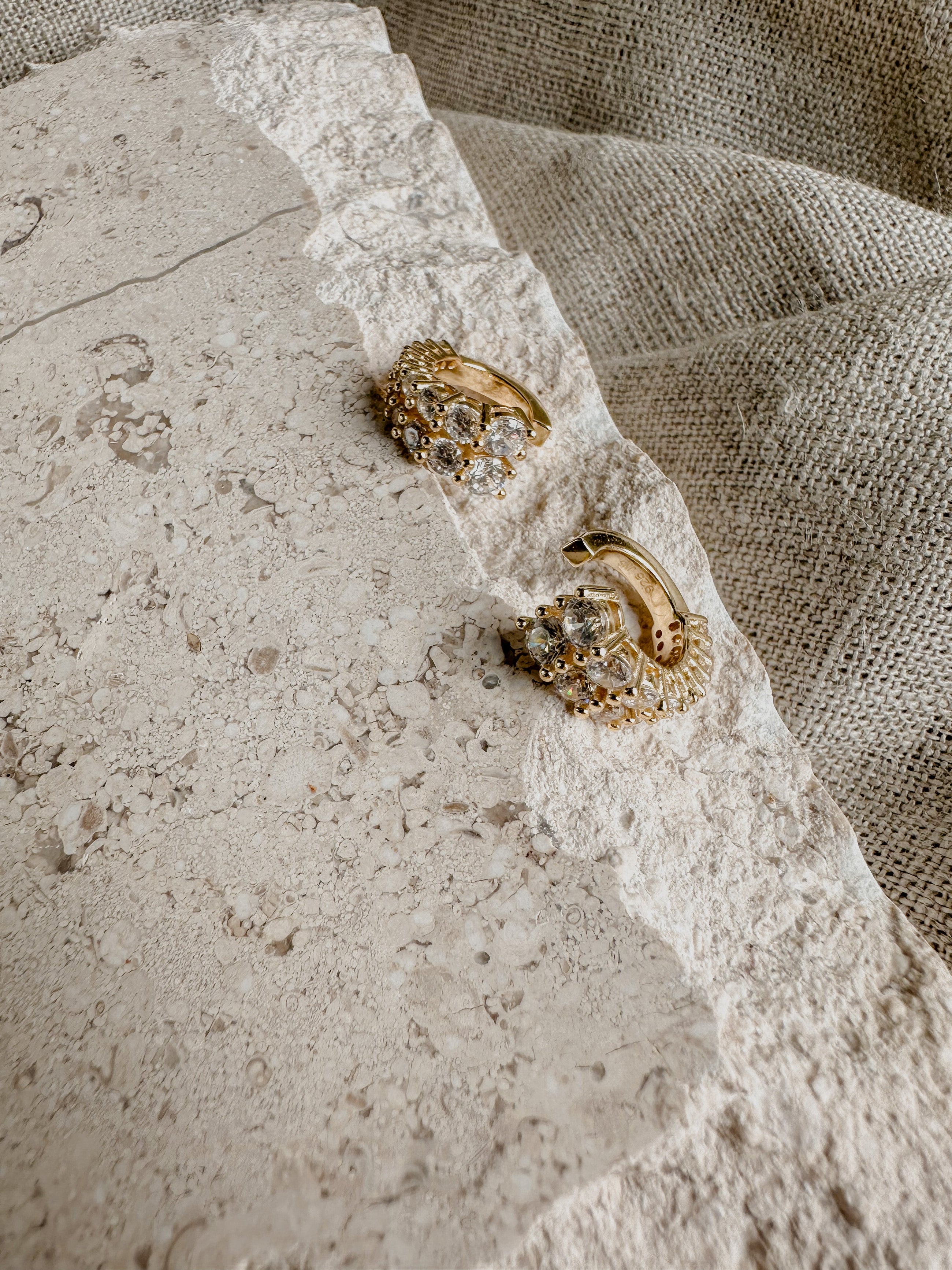 Double Crystal Ear Cuffs