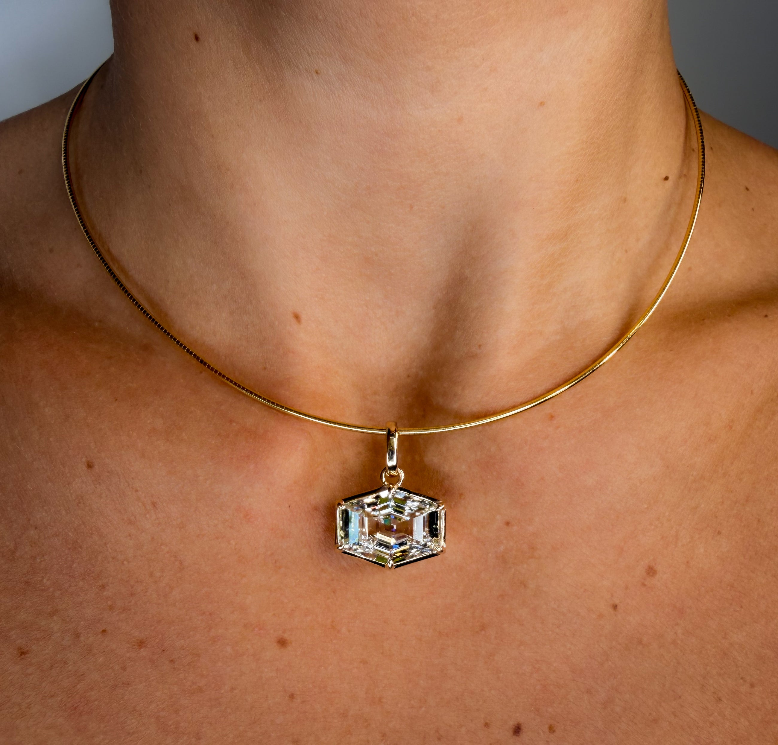 Heirloom Antique Hexagon Pendant