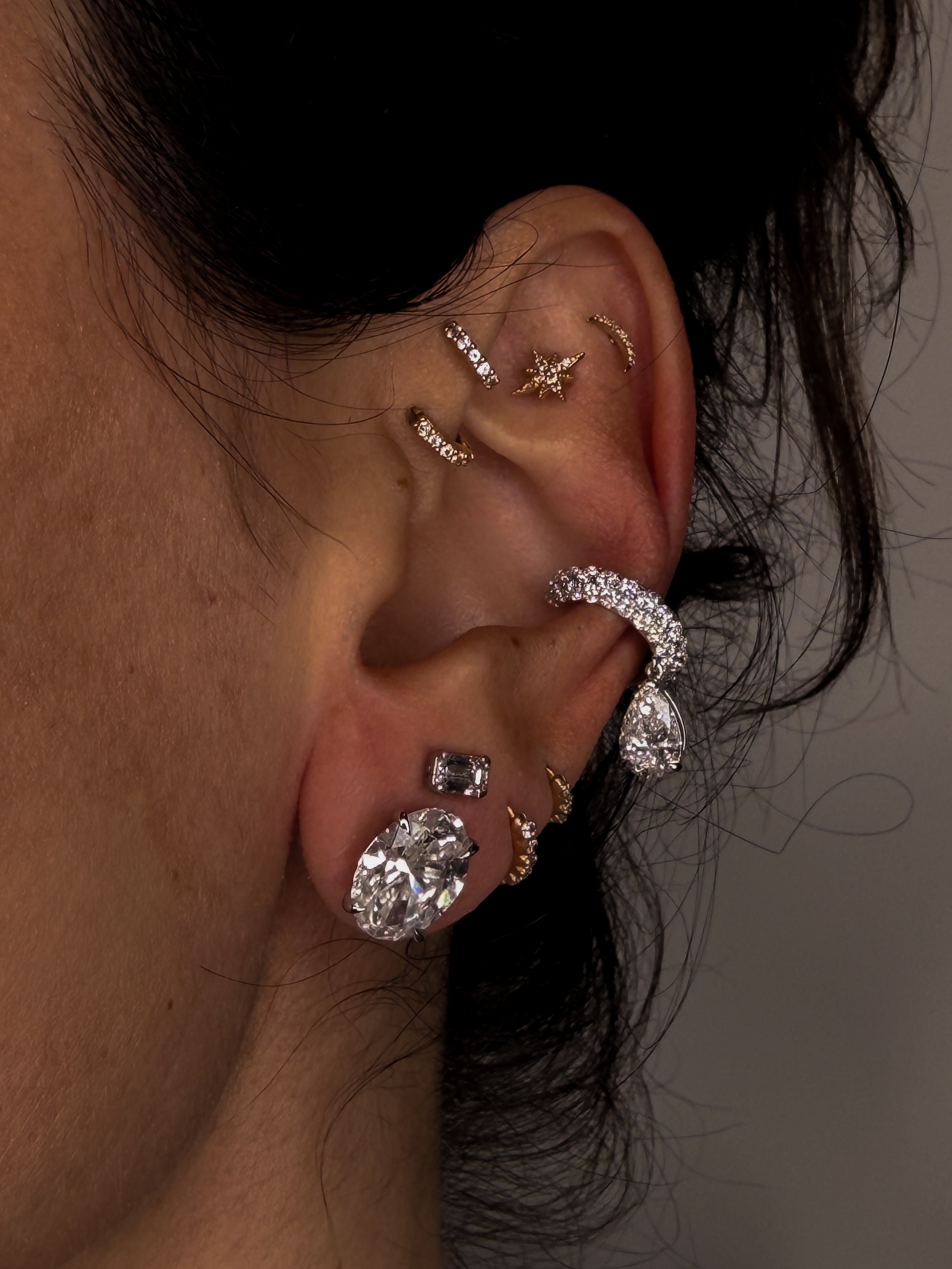 The Dangly Pear Ear Cuffs