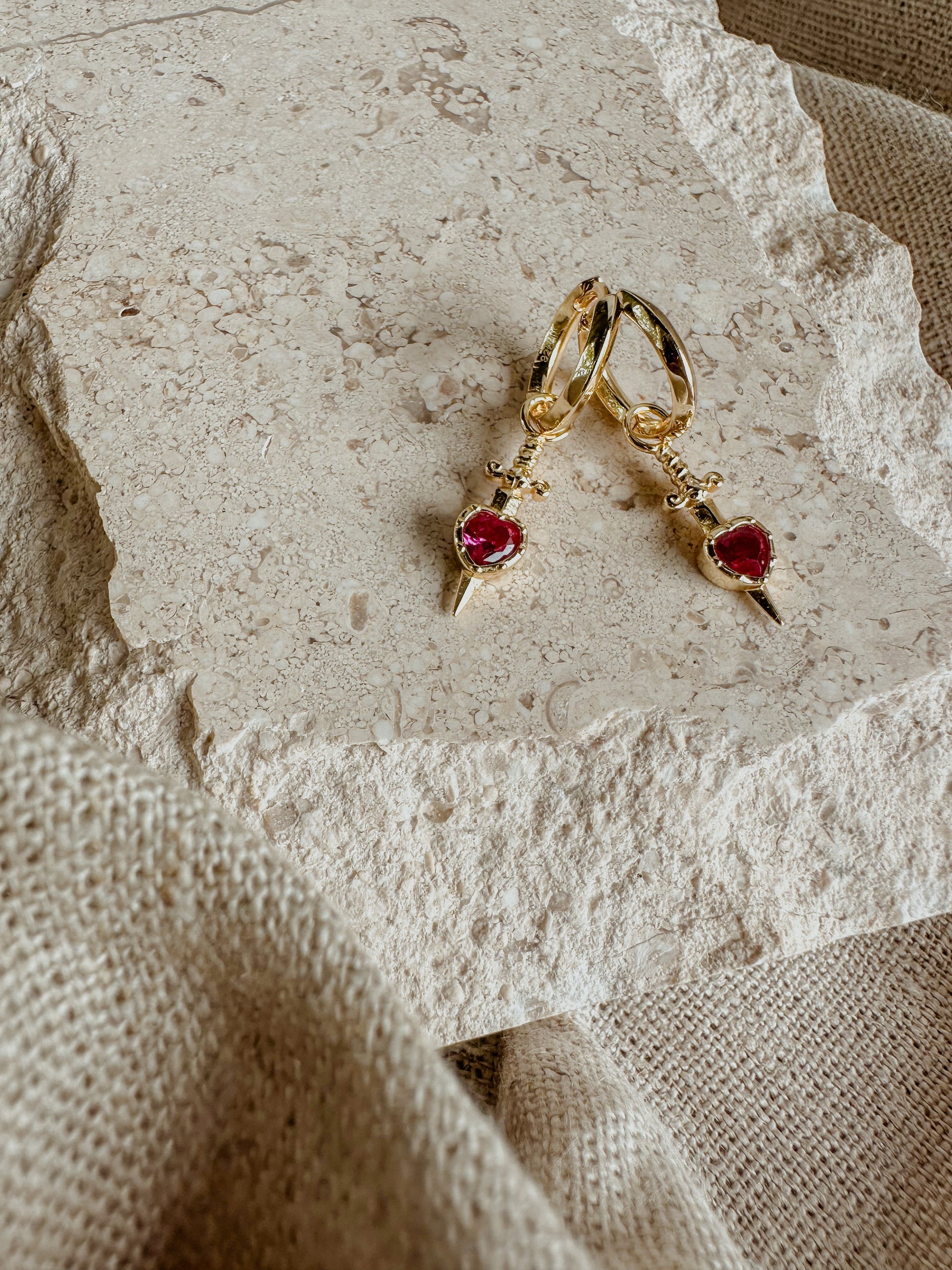 Pierced Heart Earrings