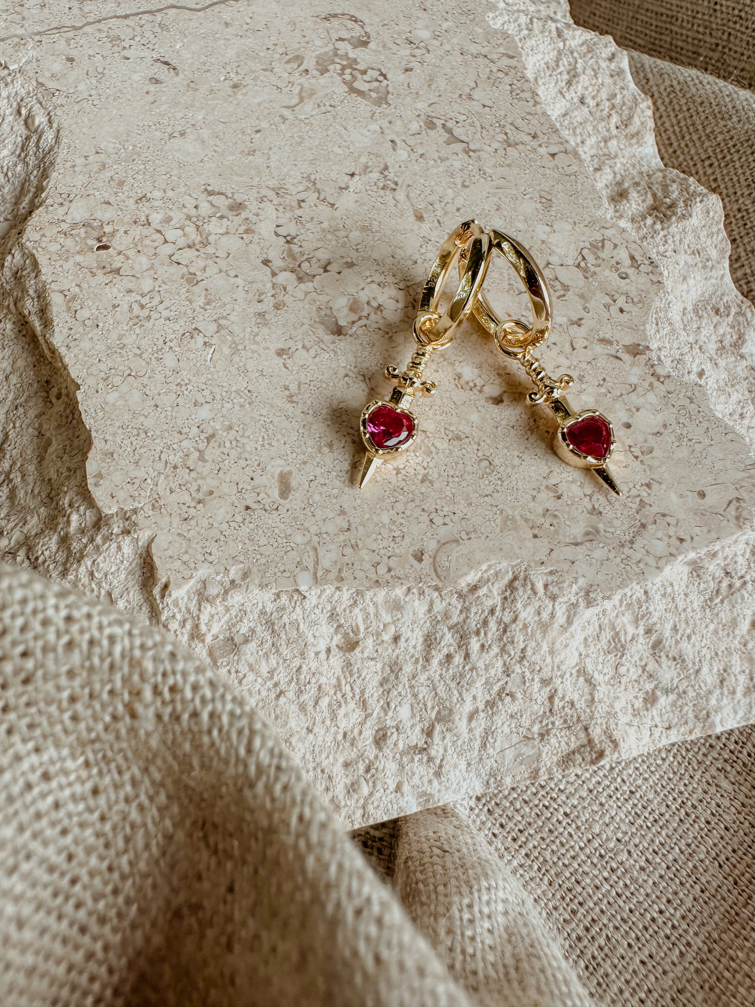 Pierced Heart Earrings