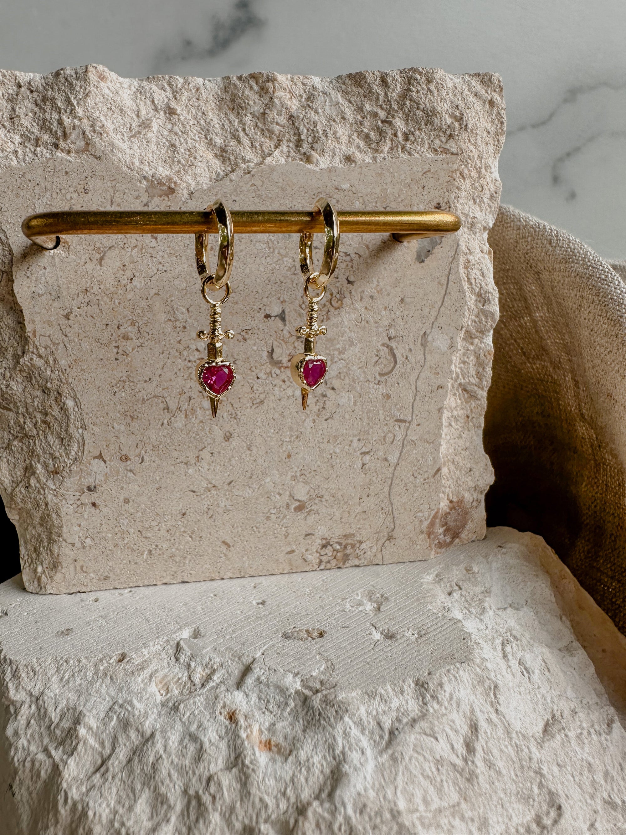 Pierced Heart Earrings