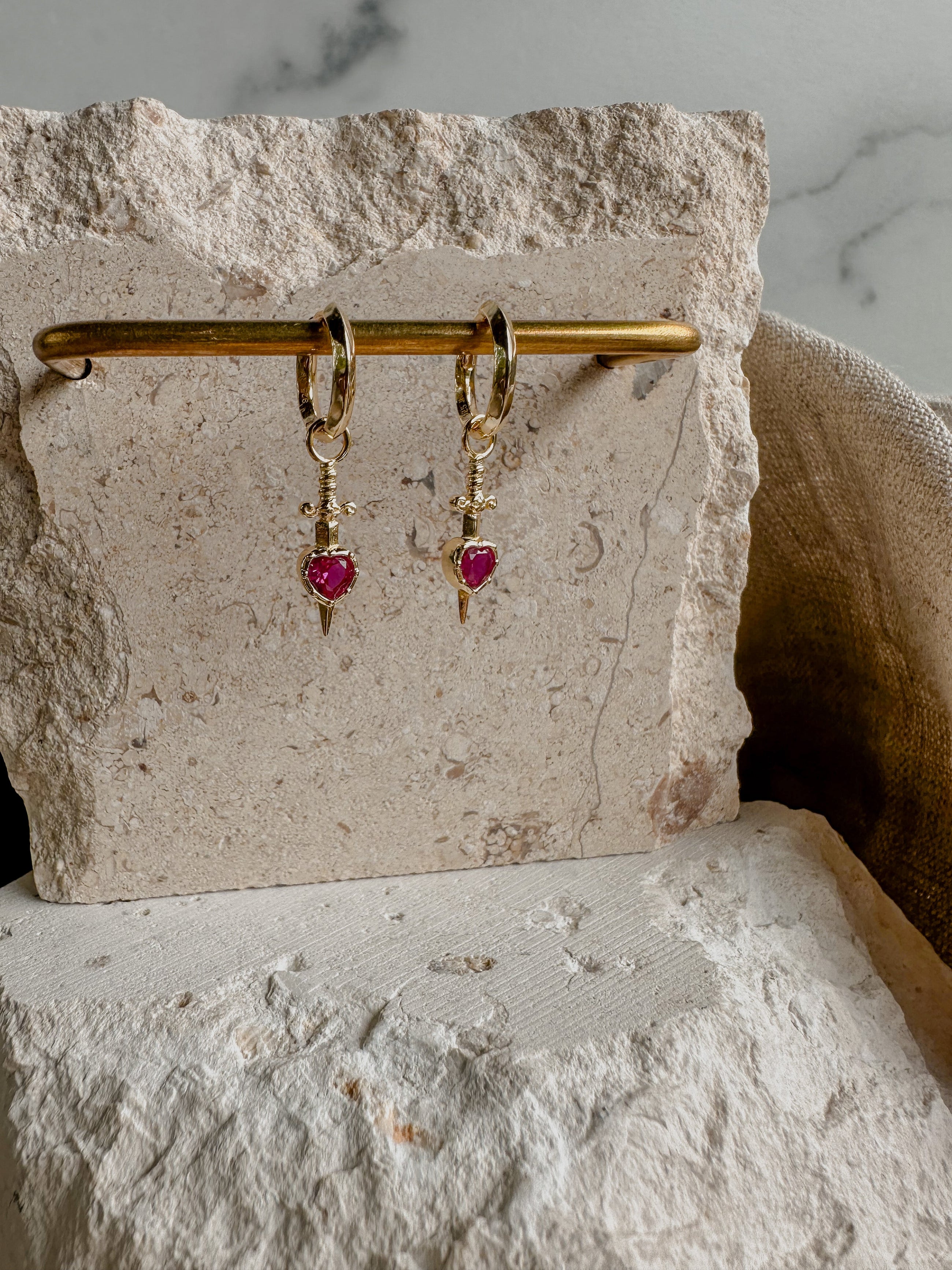 Pierced Heart Earrings