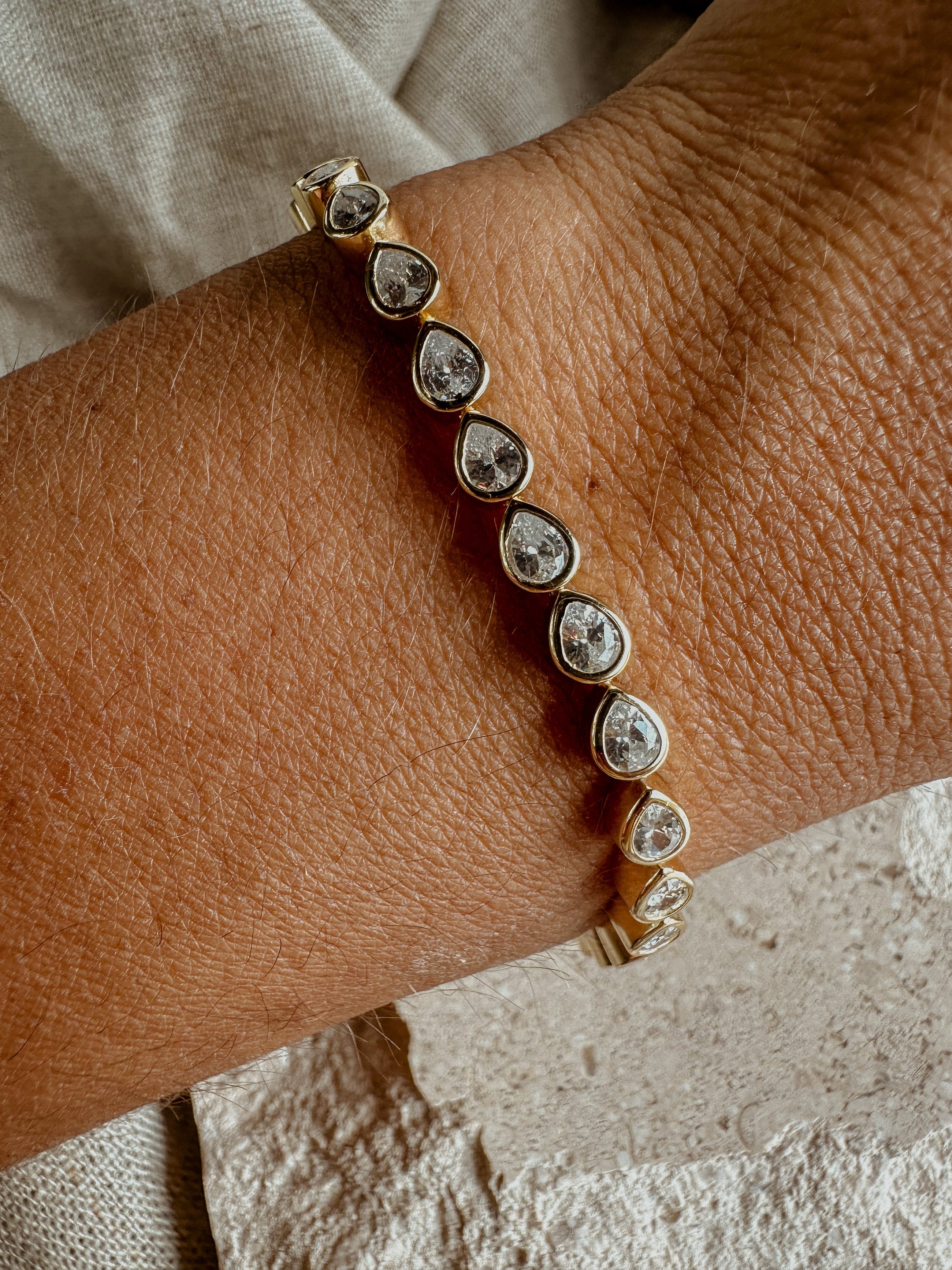 Pear Tennis Bracelet