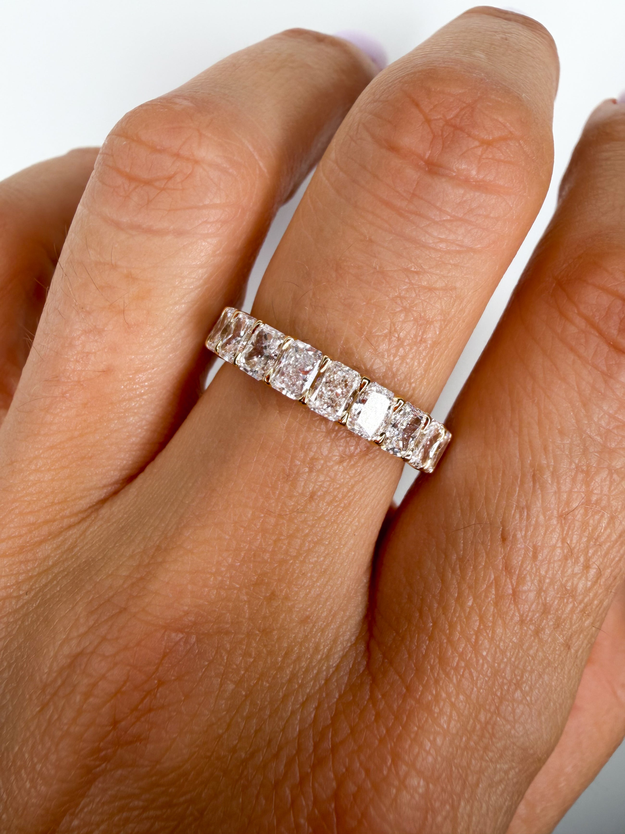 Low Profile Radiant Eternity Band