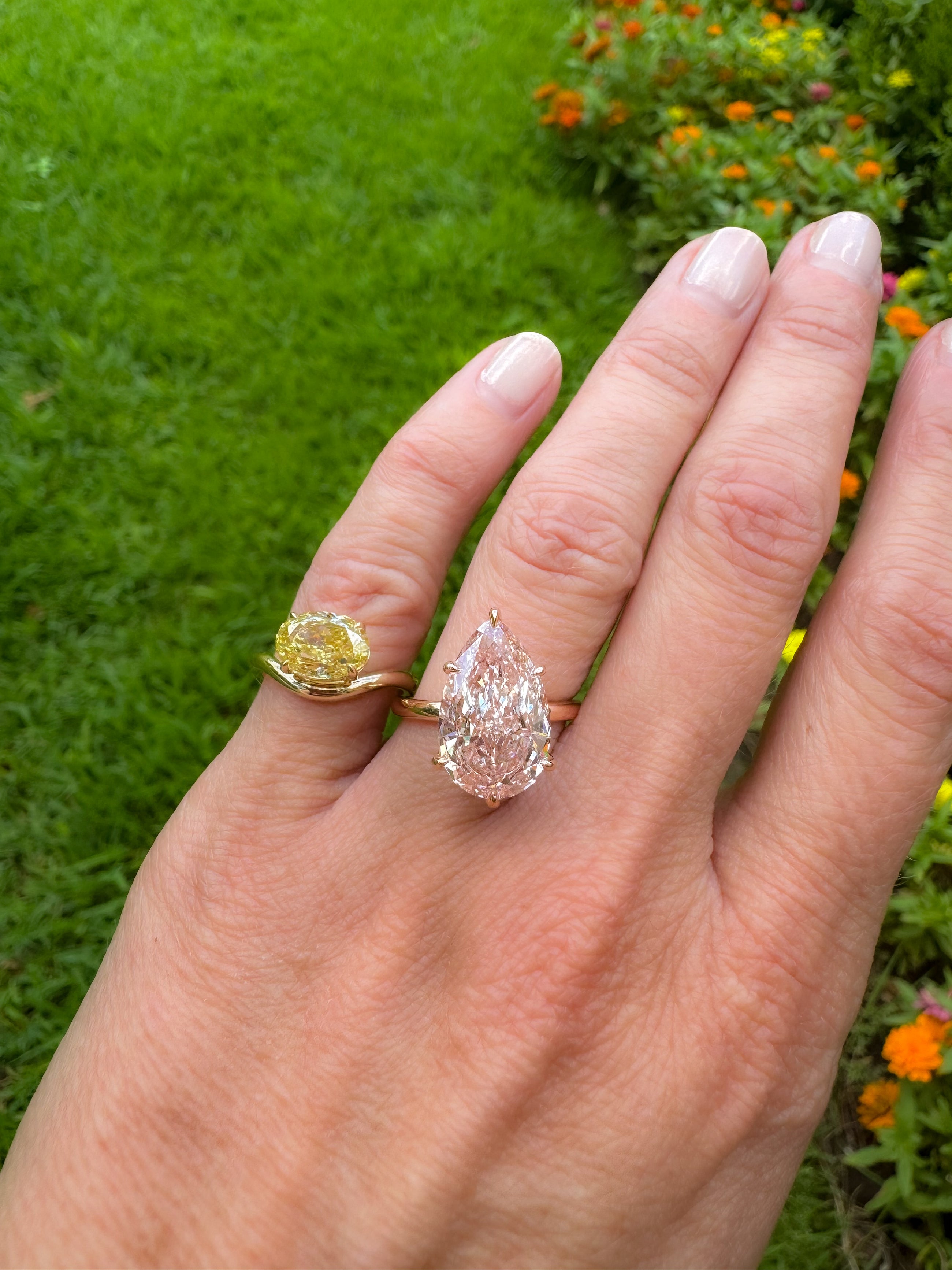 The Golden Lady M Pinky Ring