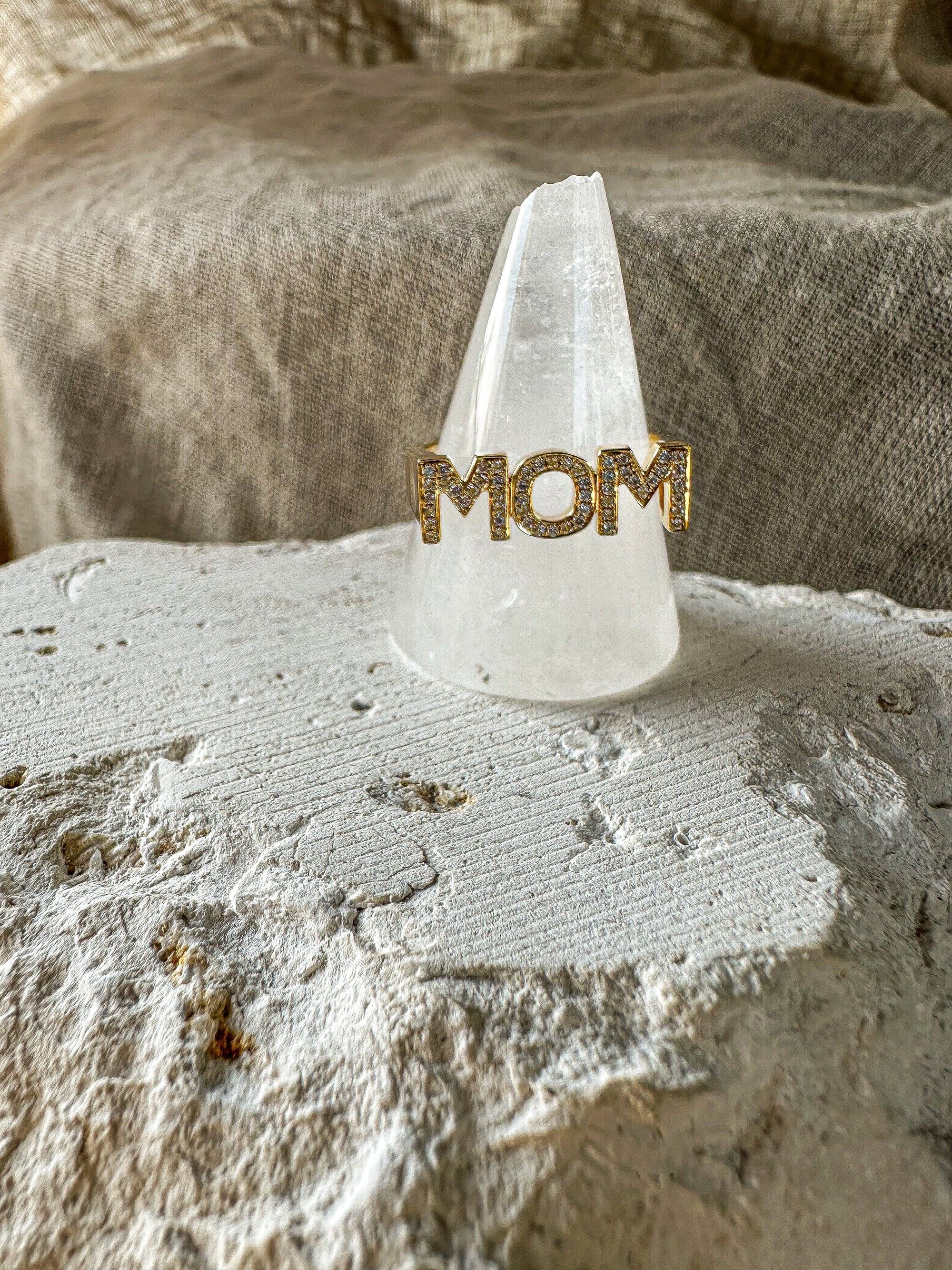 Diamond MOM Ring