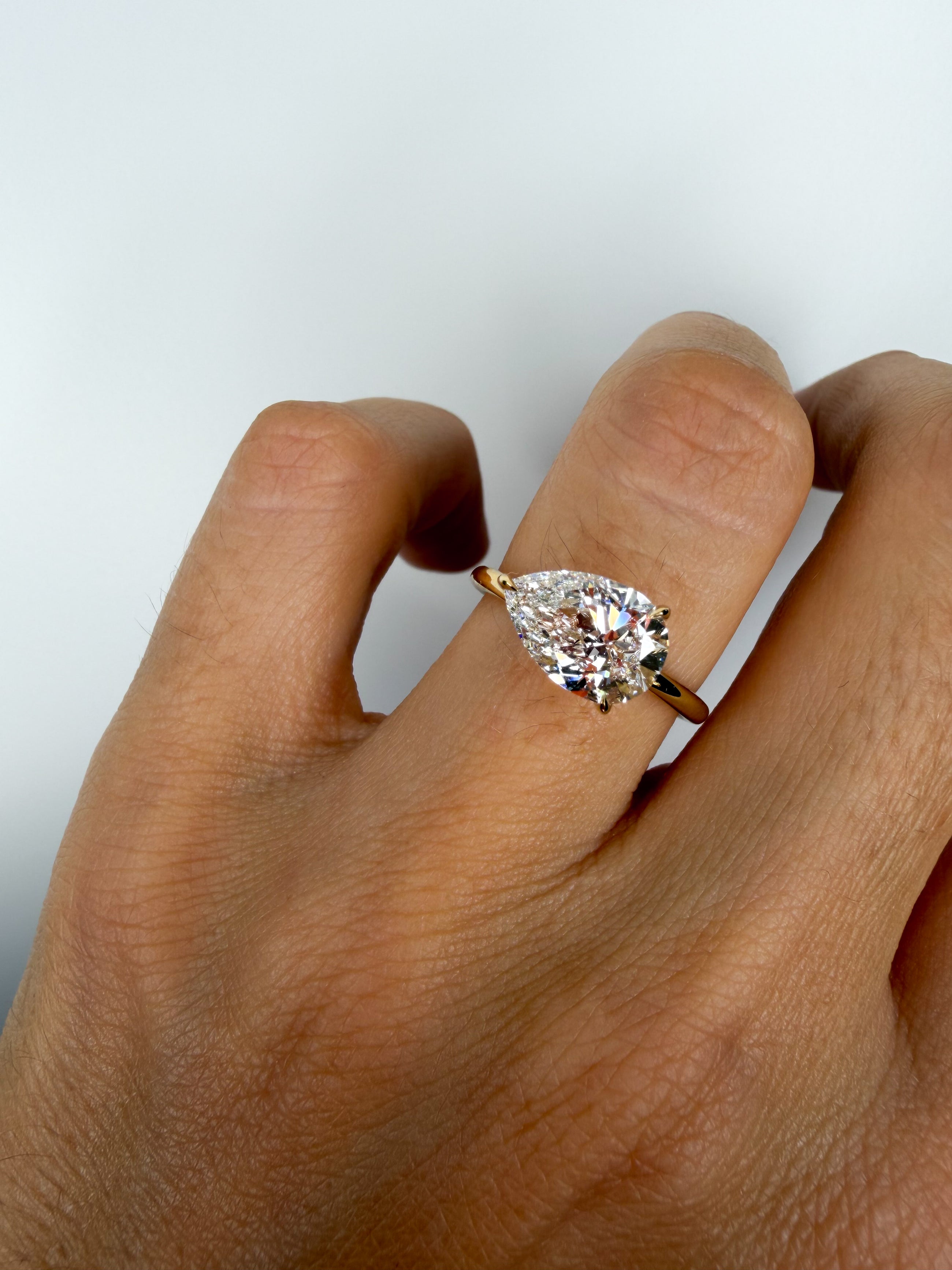 The Horizontal Pear Ring