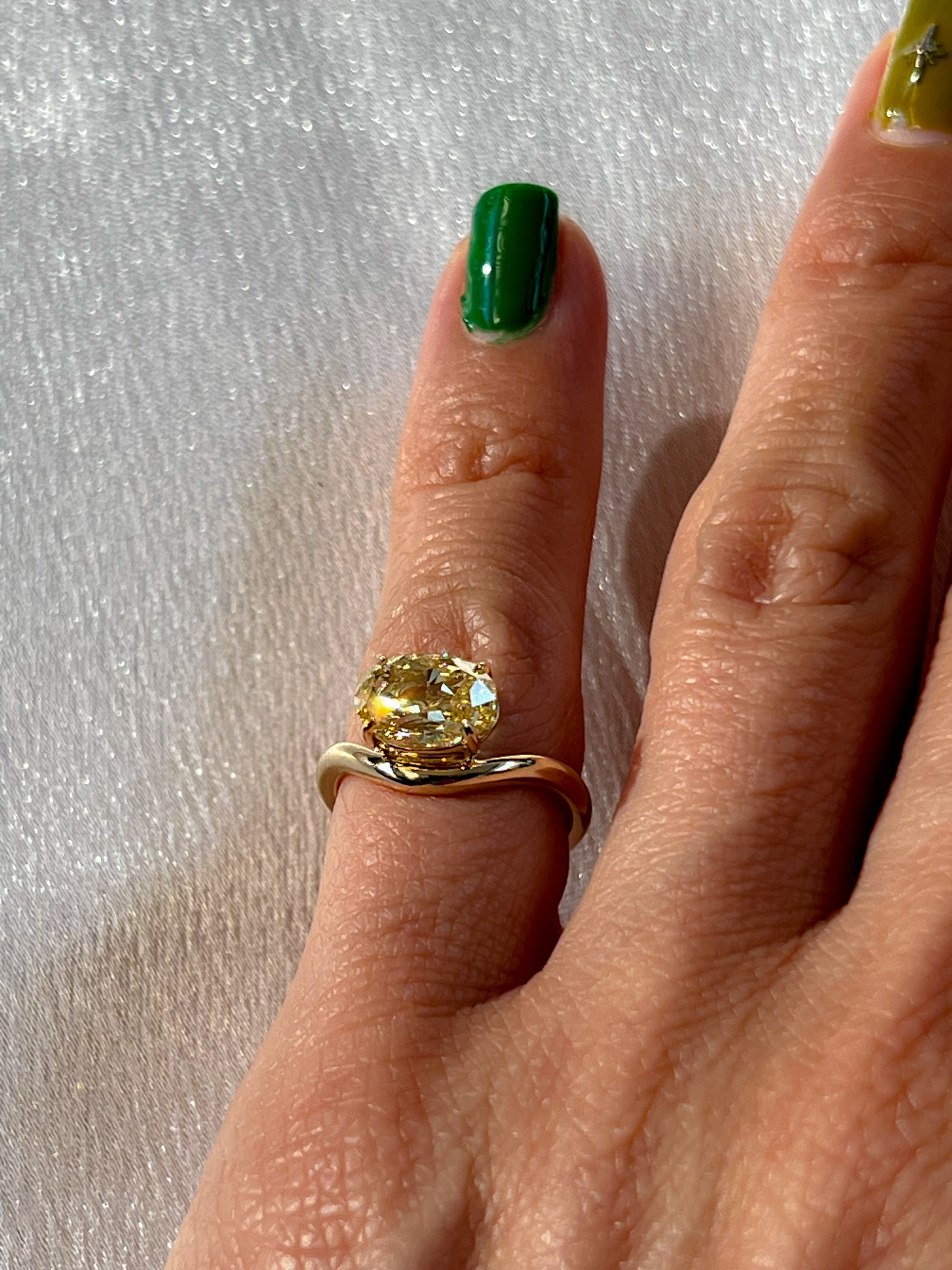 The Golden Lady M Pinky Ring