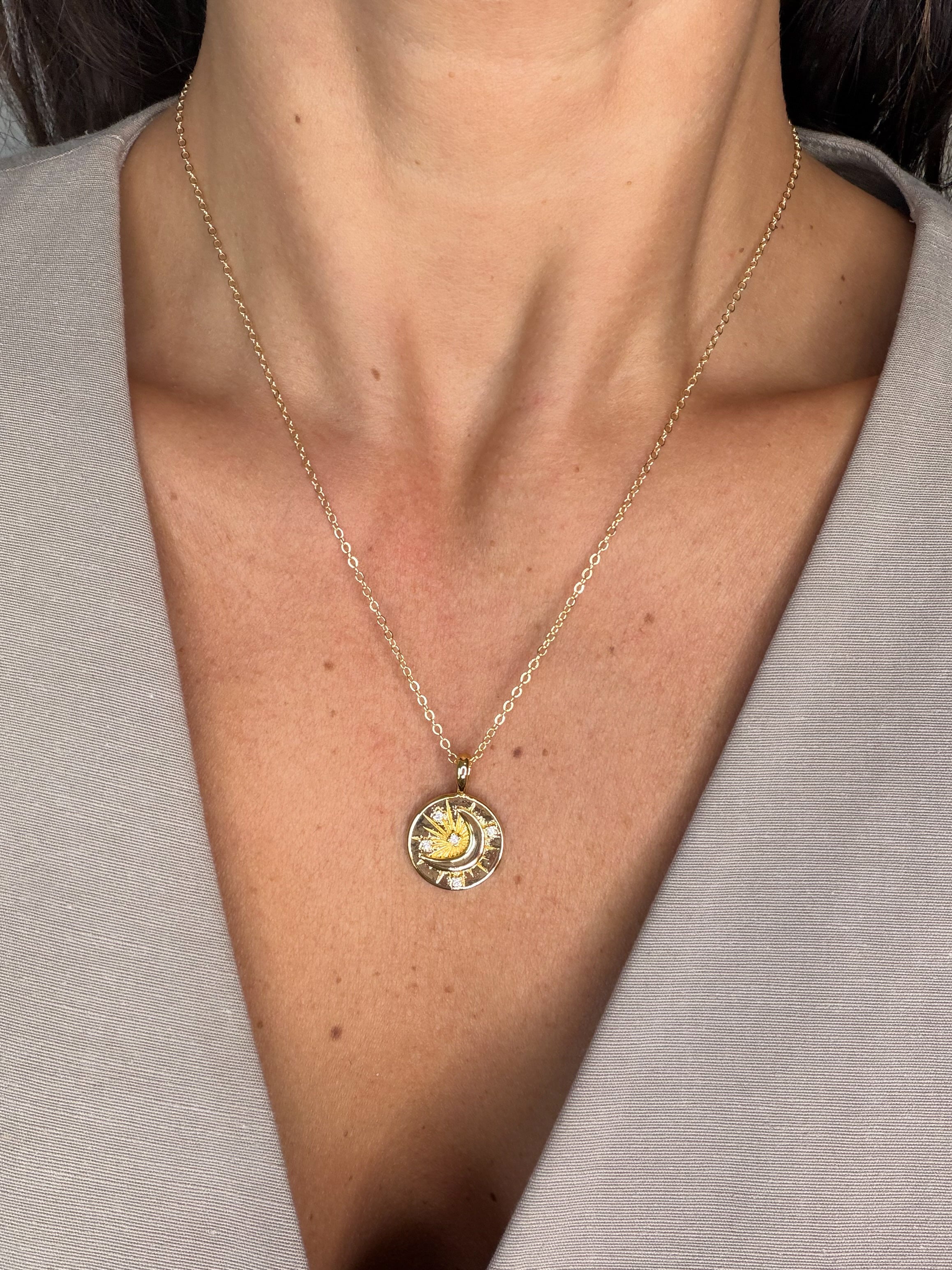 Lunar Glow Coin Necklace