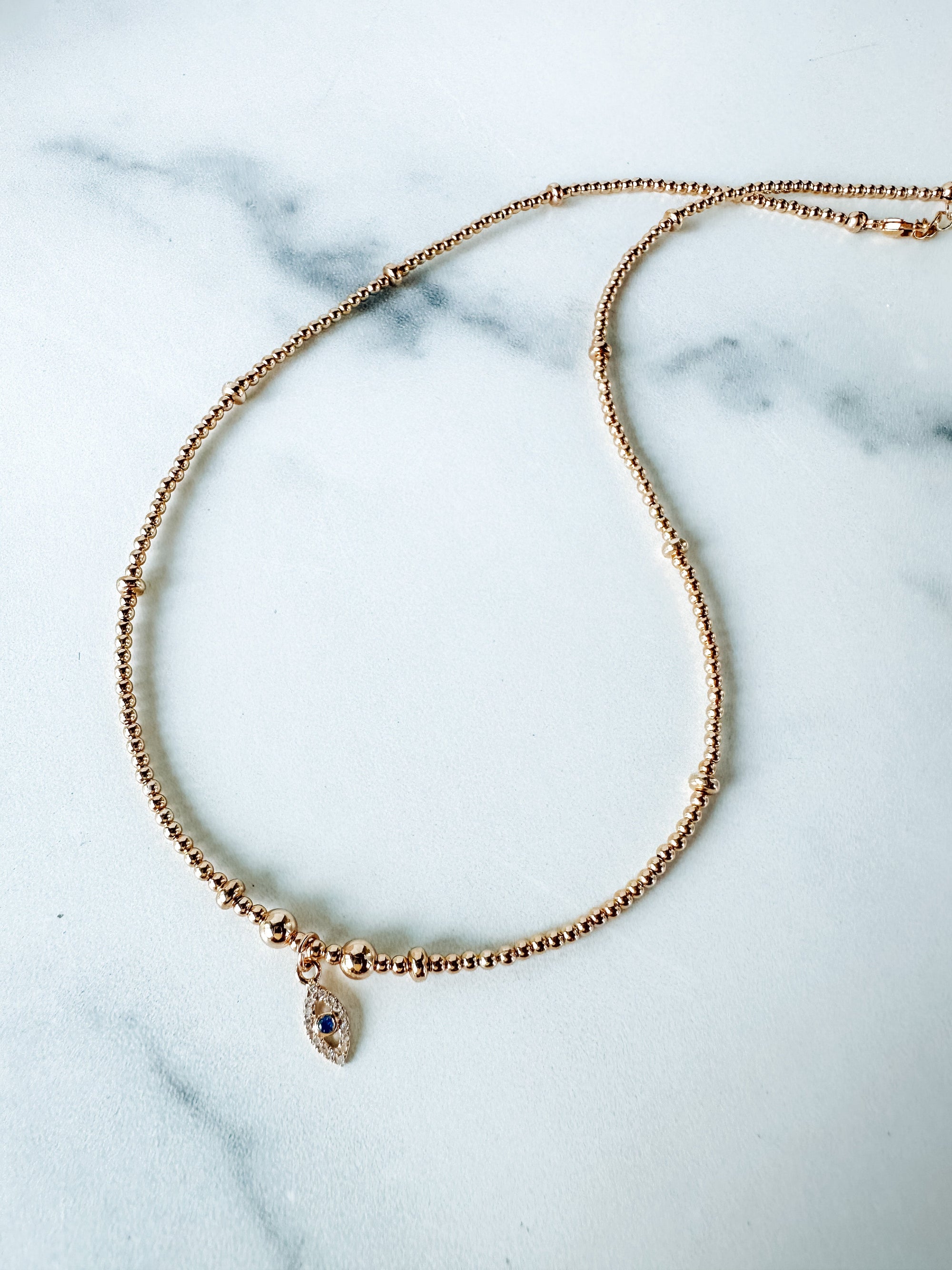 Diamond Mini Eye Necklace