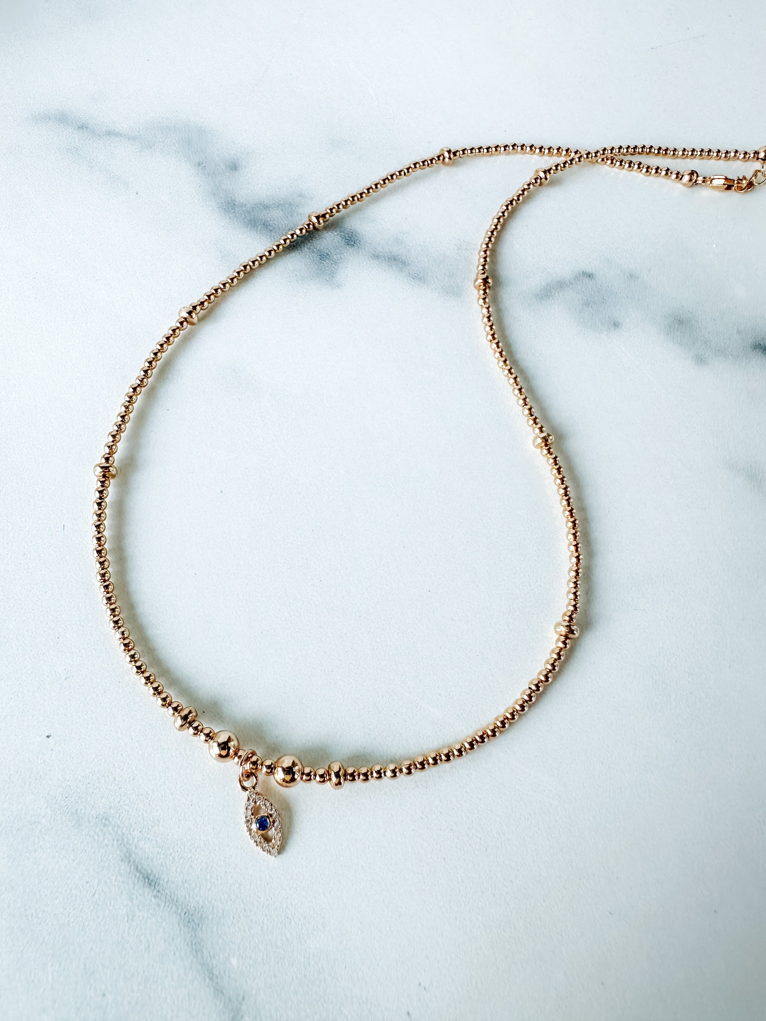Diamond Mini Eye Necklace