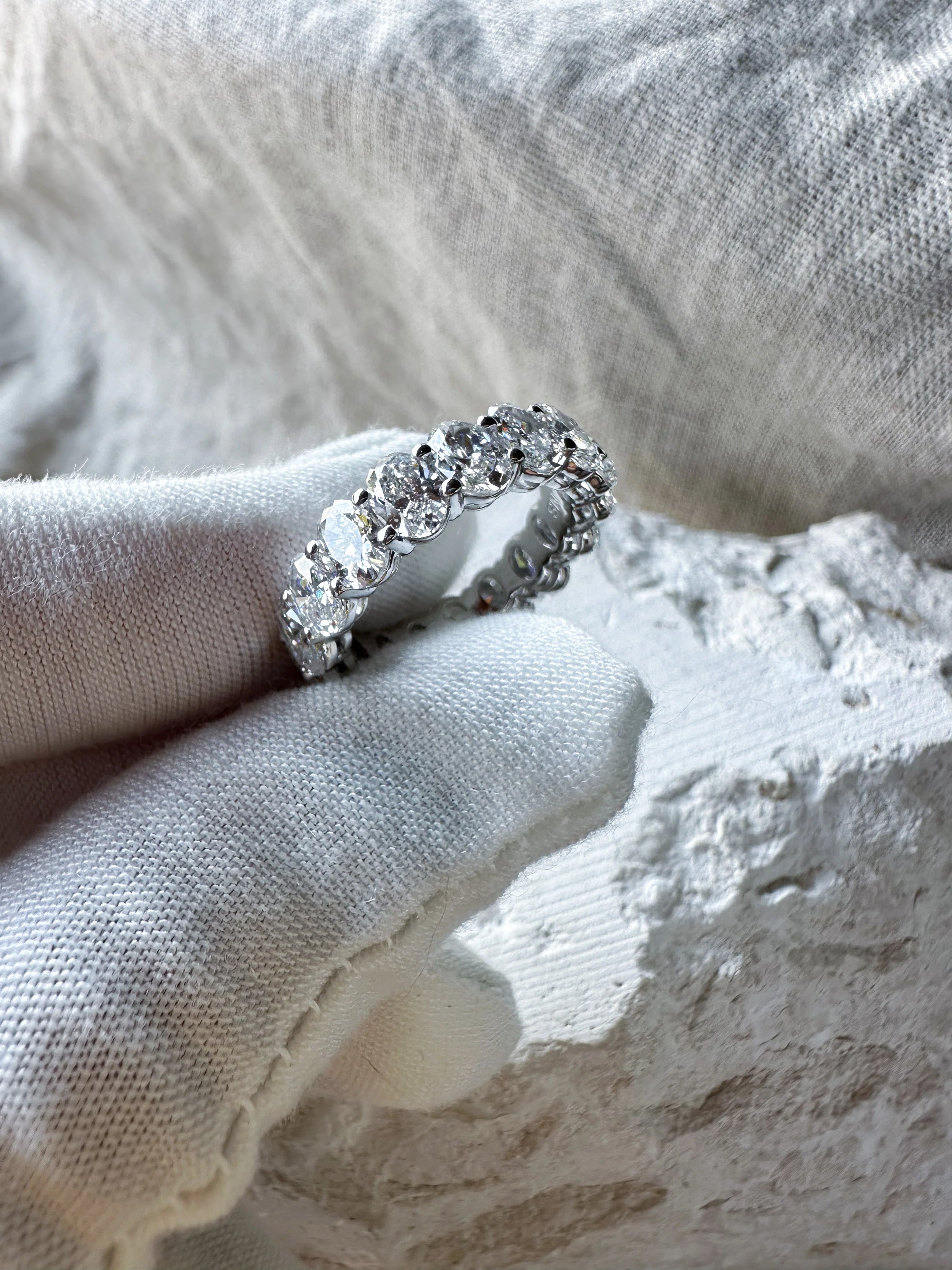 The Luxe Oval Eternity Band