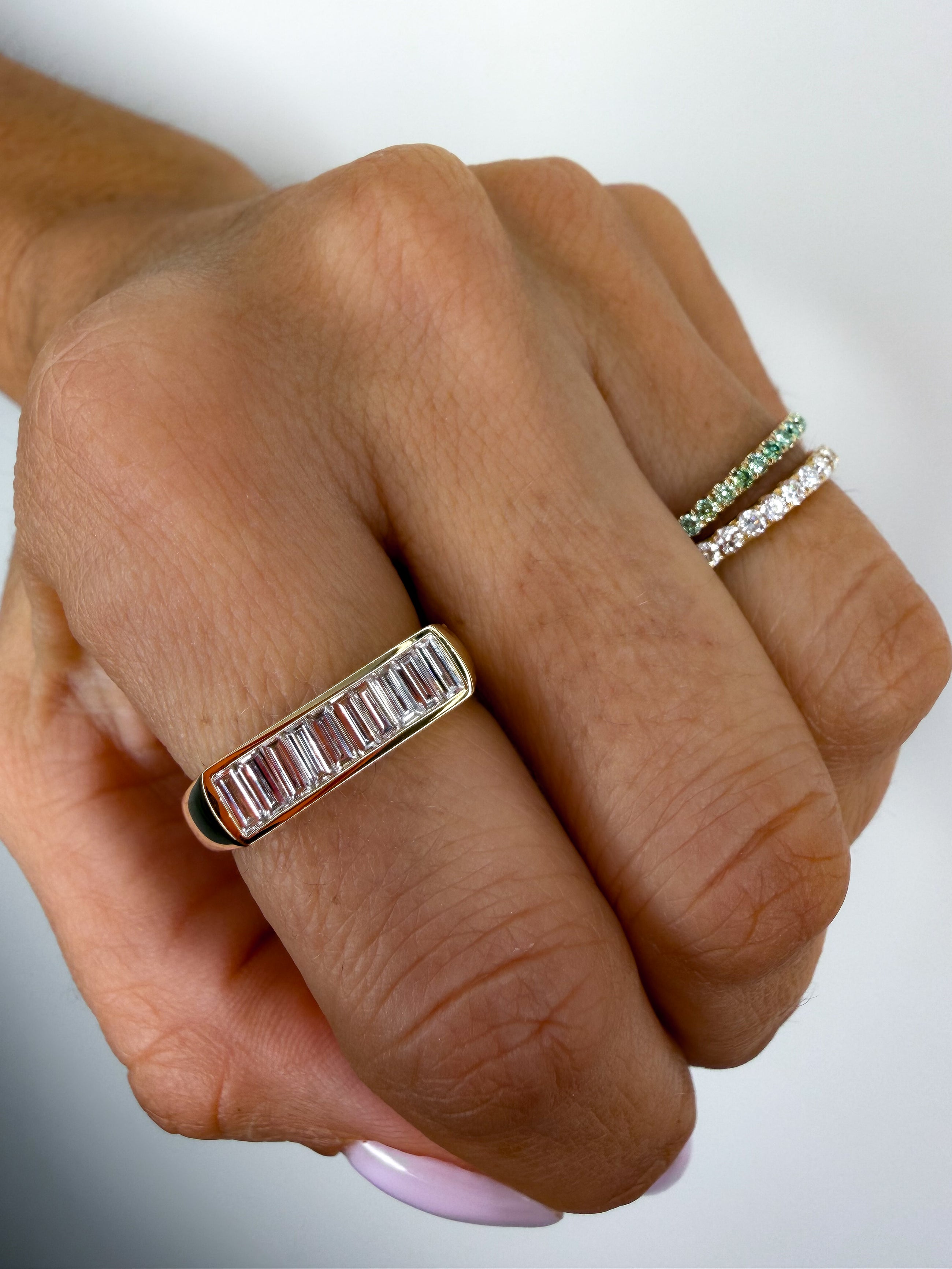 The Bar Baguette Ring