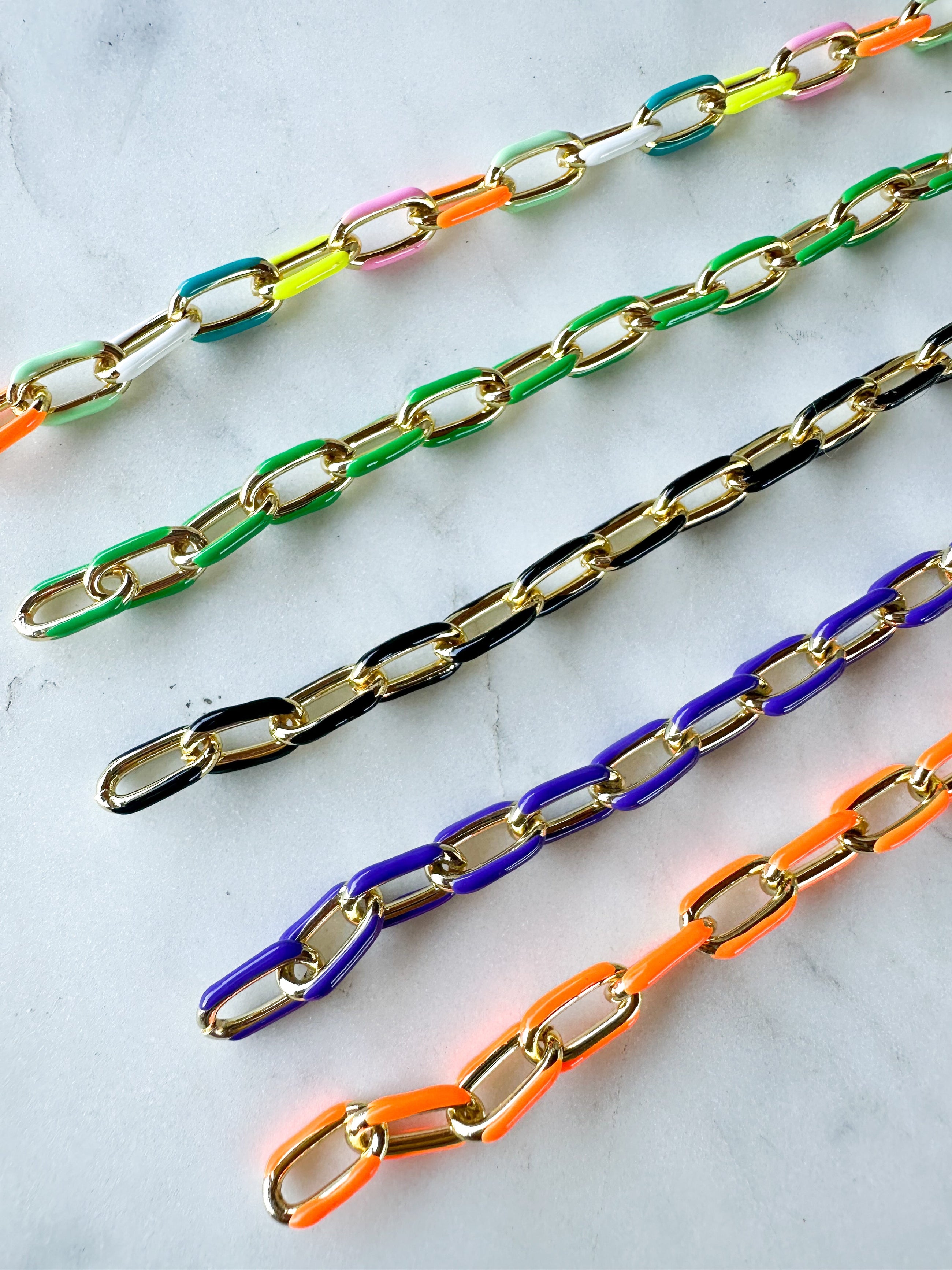 NEW Enamel Link Bracelet