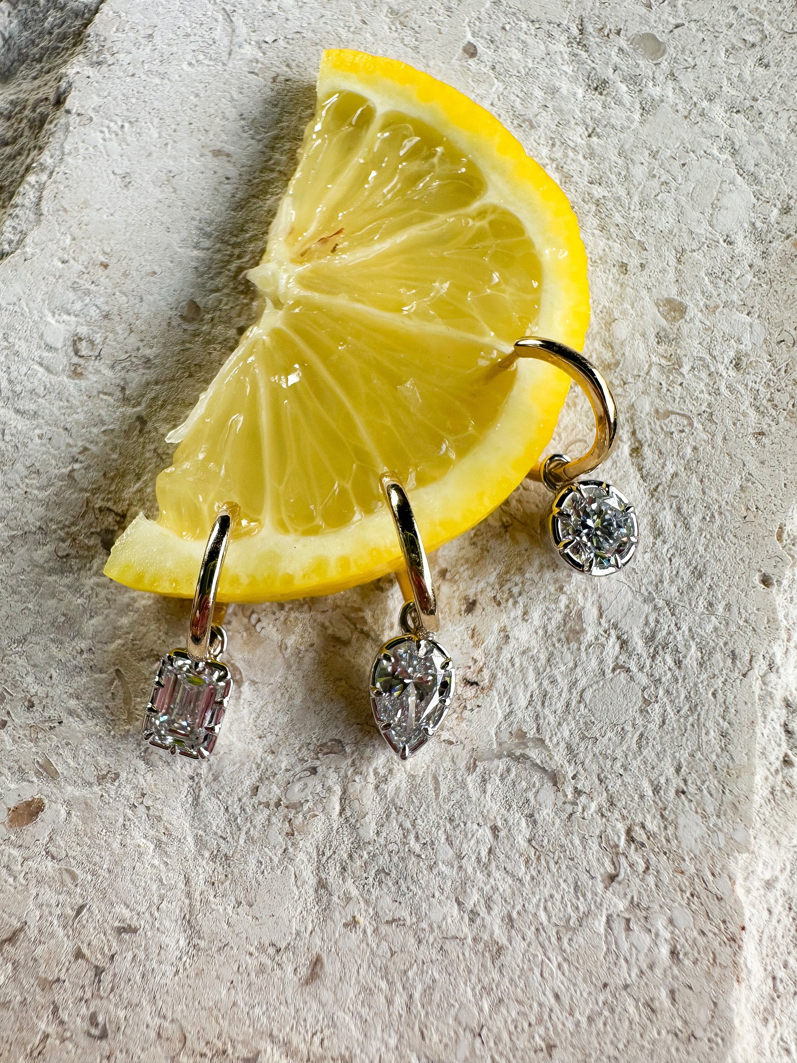 The Seraphine Pear Diamond Earrings